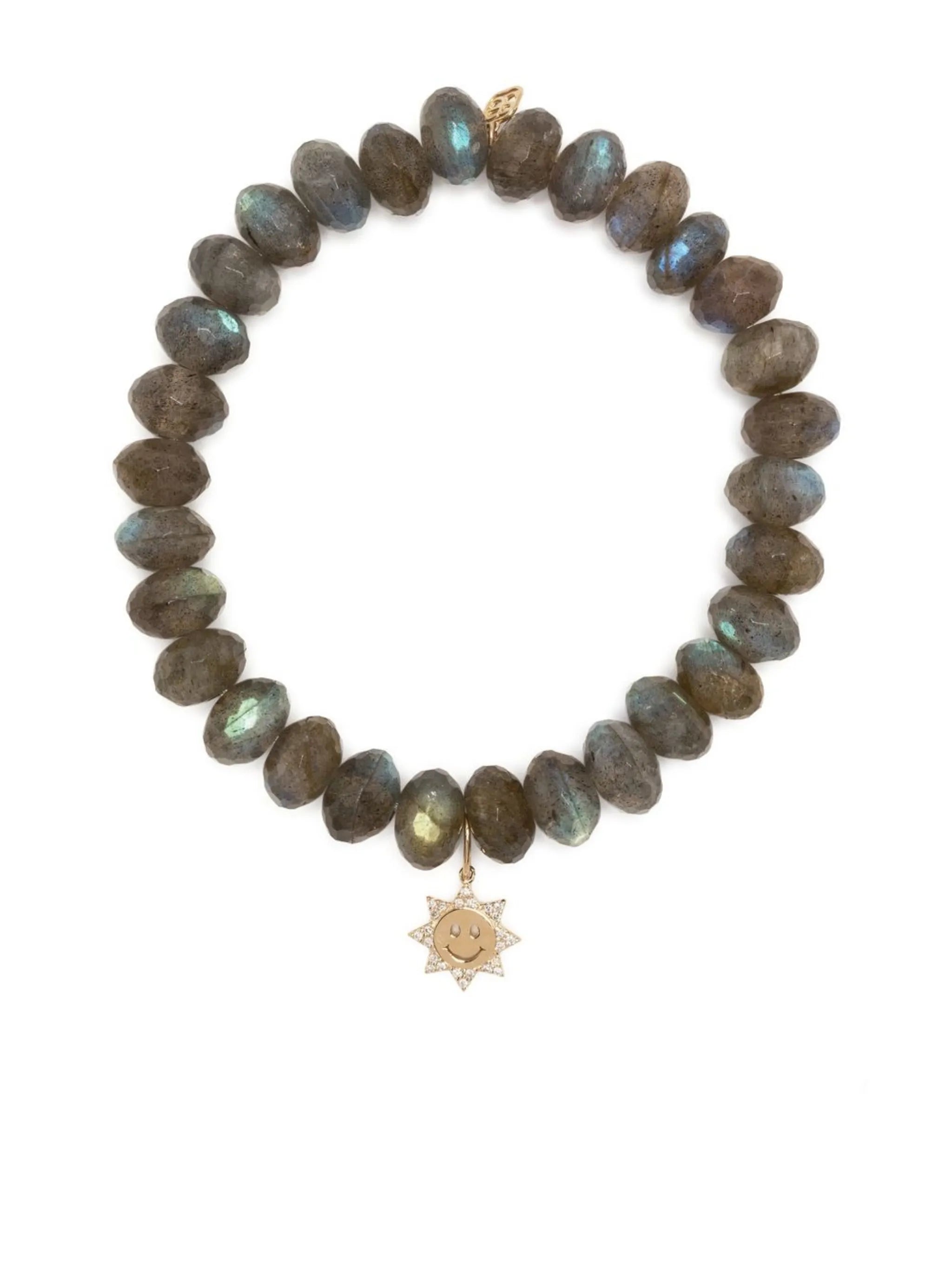 14kt yellow gold labradorite beaded bracelet