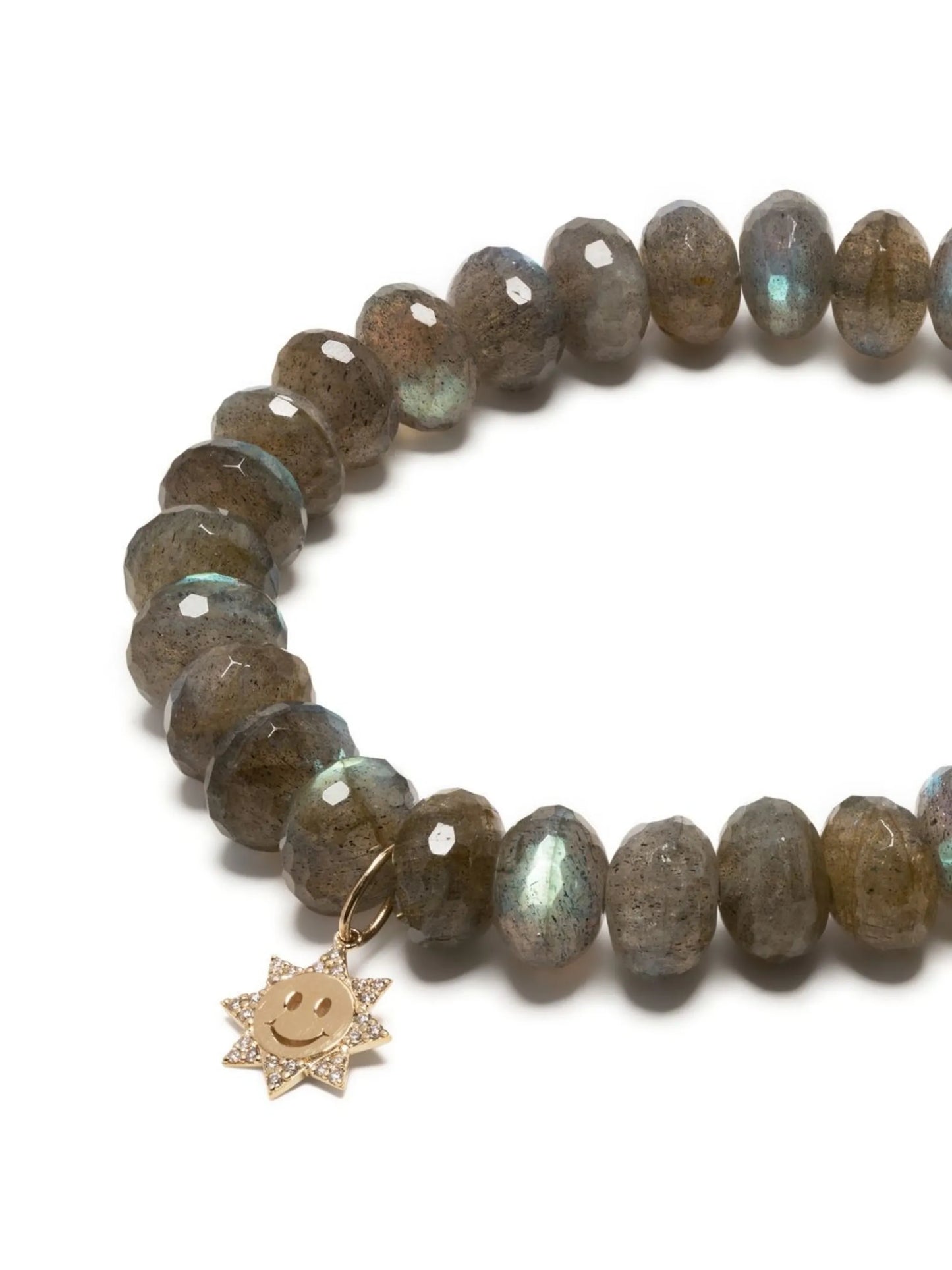 14kt yellow gold labradorite beaded bracelet