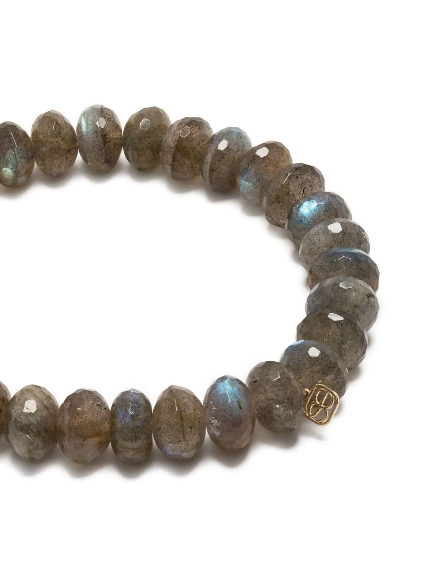 14kt yellow gold labradorite beaded bracelet