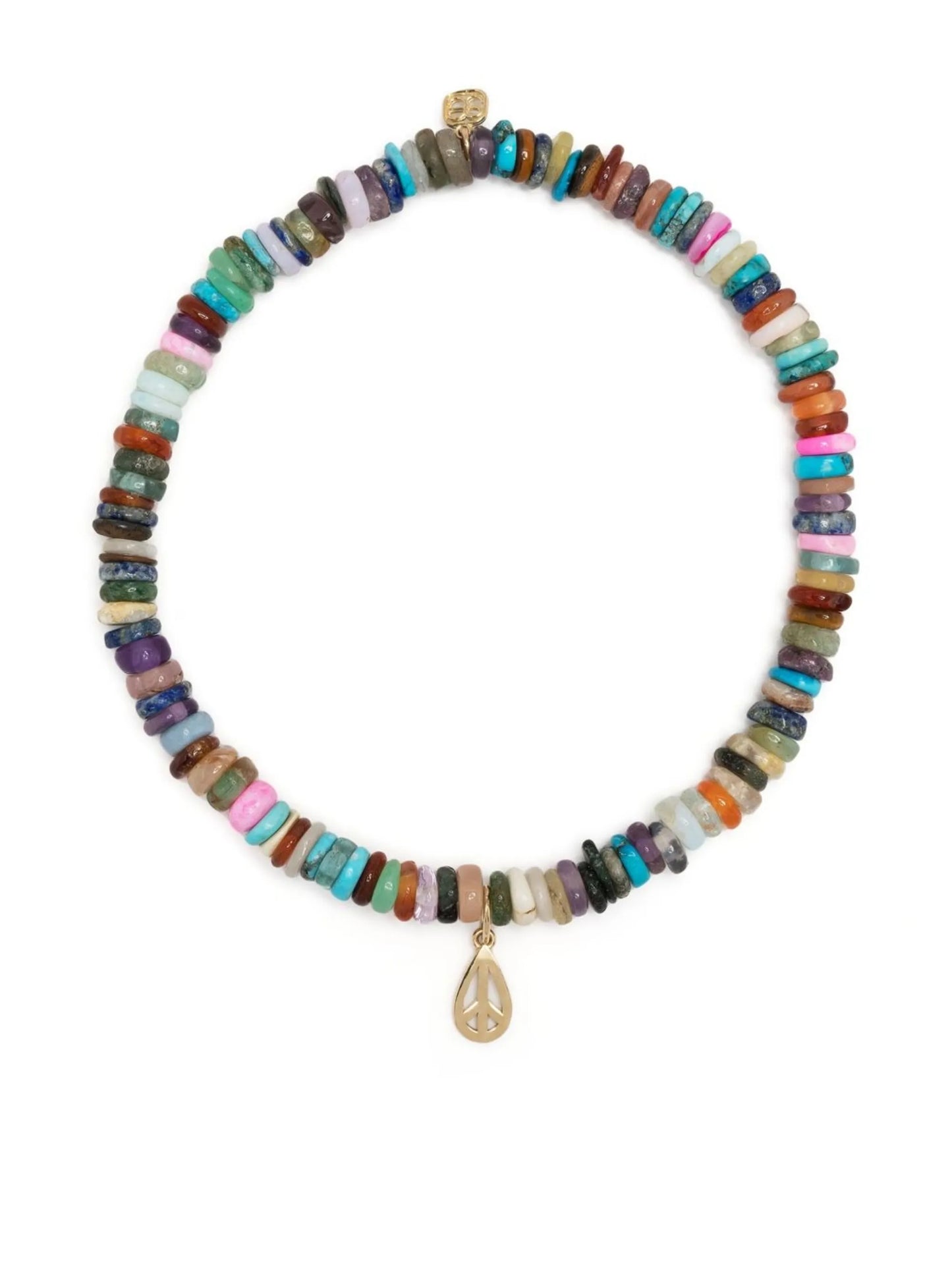 14kt yellow gold heishi beaded bracelet