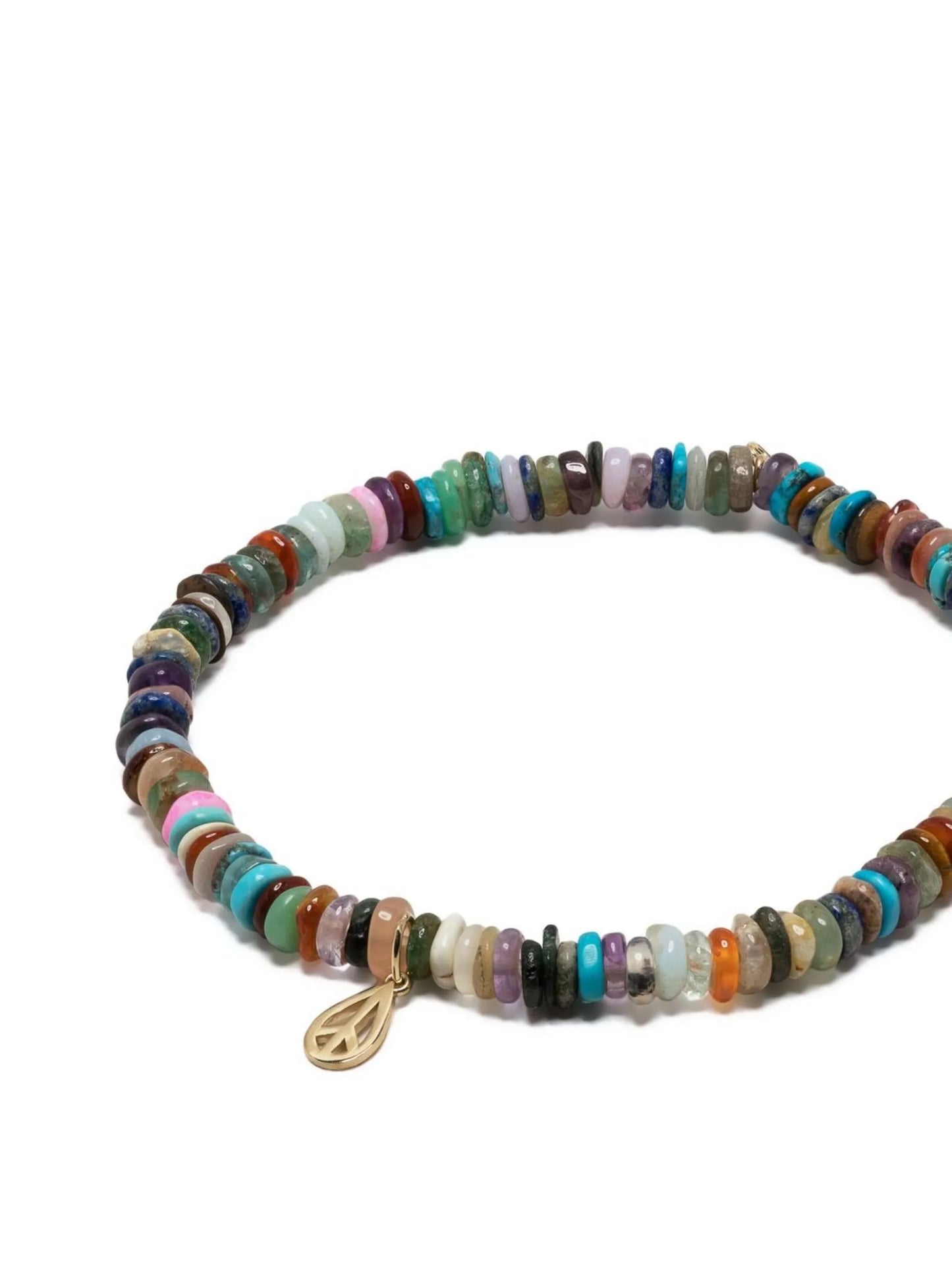 14kt yellow gold heishi beaded bracelet