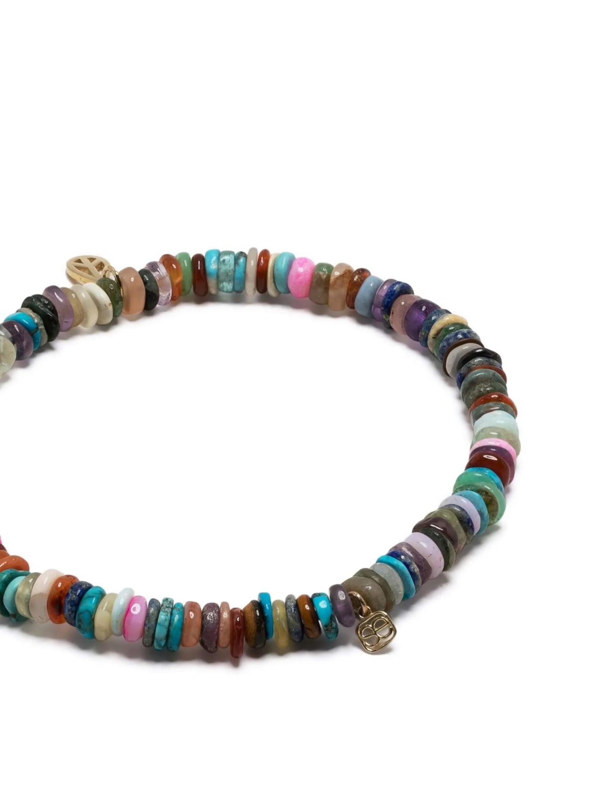 14kt yellow gold heishi beaded bracelet