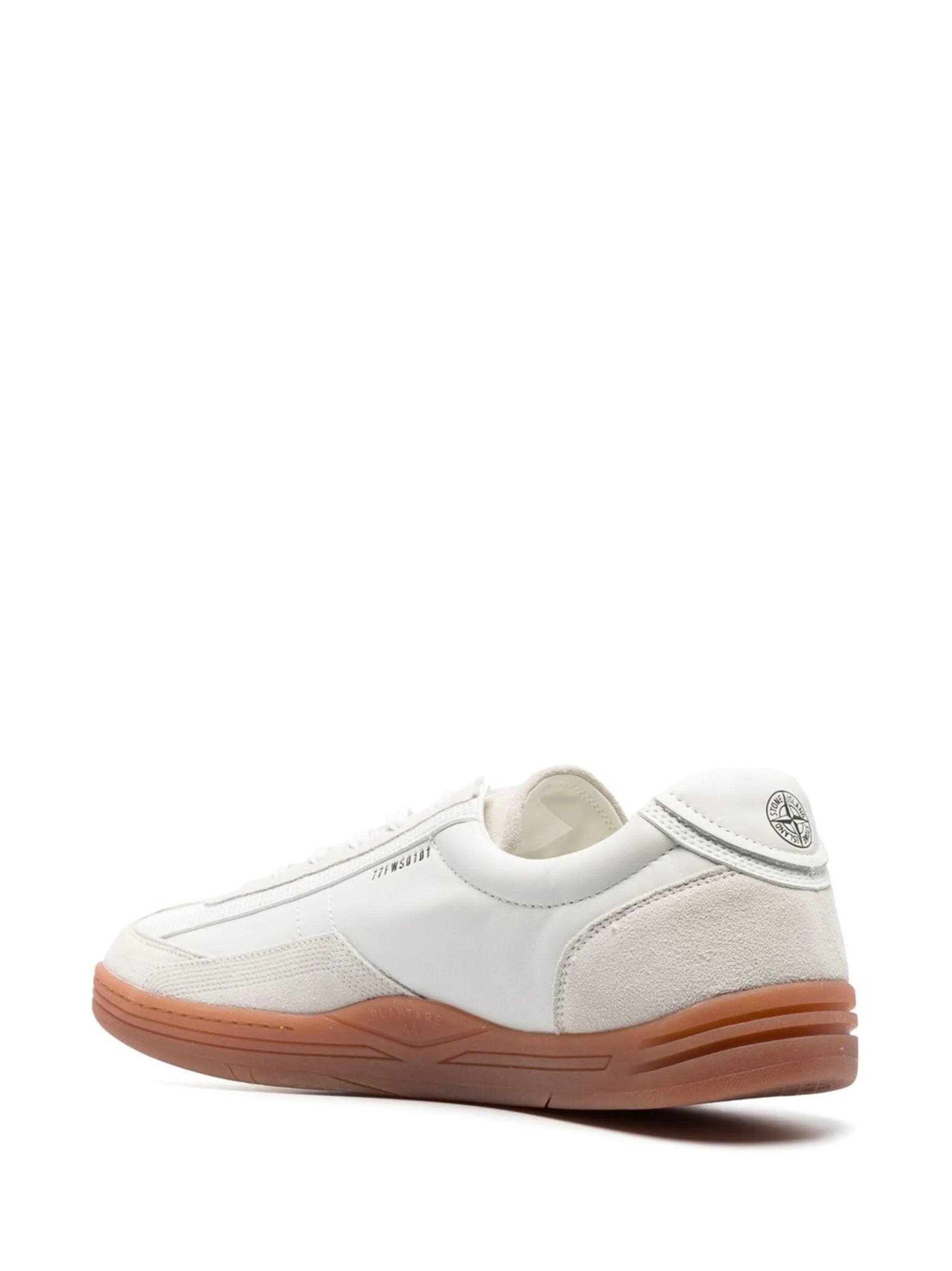 suede-trimmed low-top sneakers