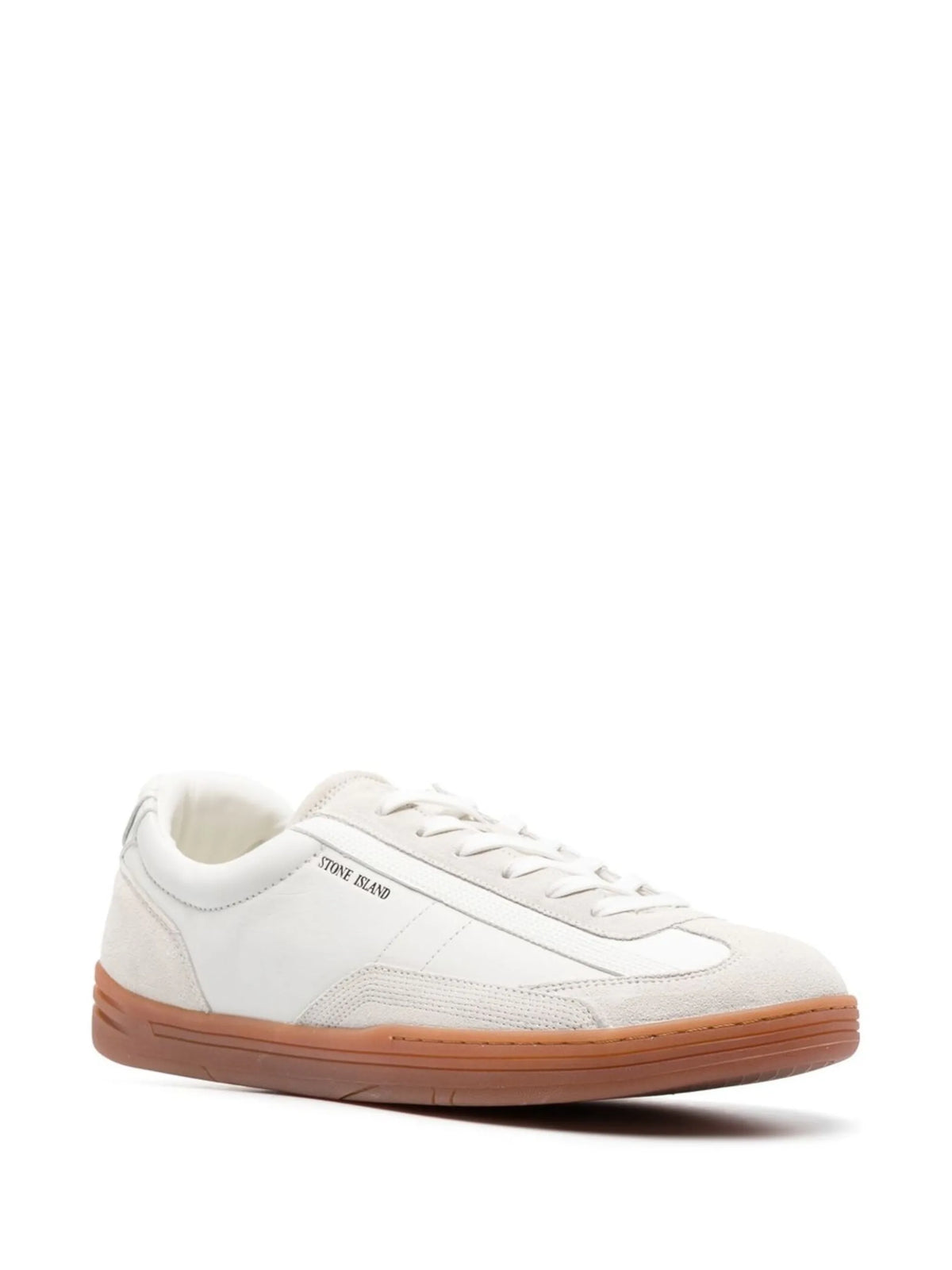 suede-trimmed low-top sneakers