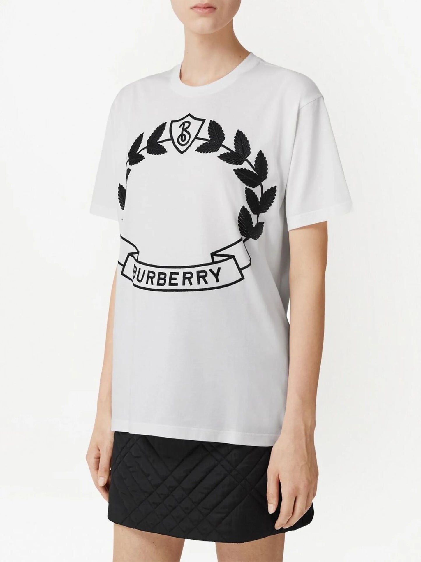 logo-embroidered cotton T-shirt