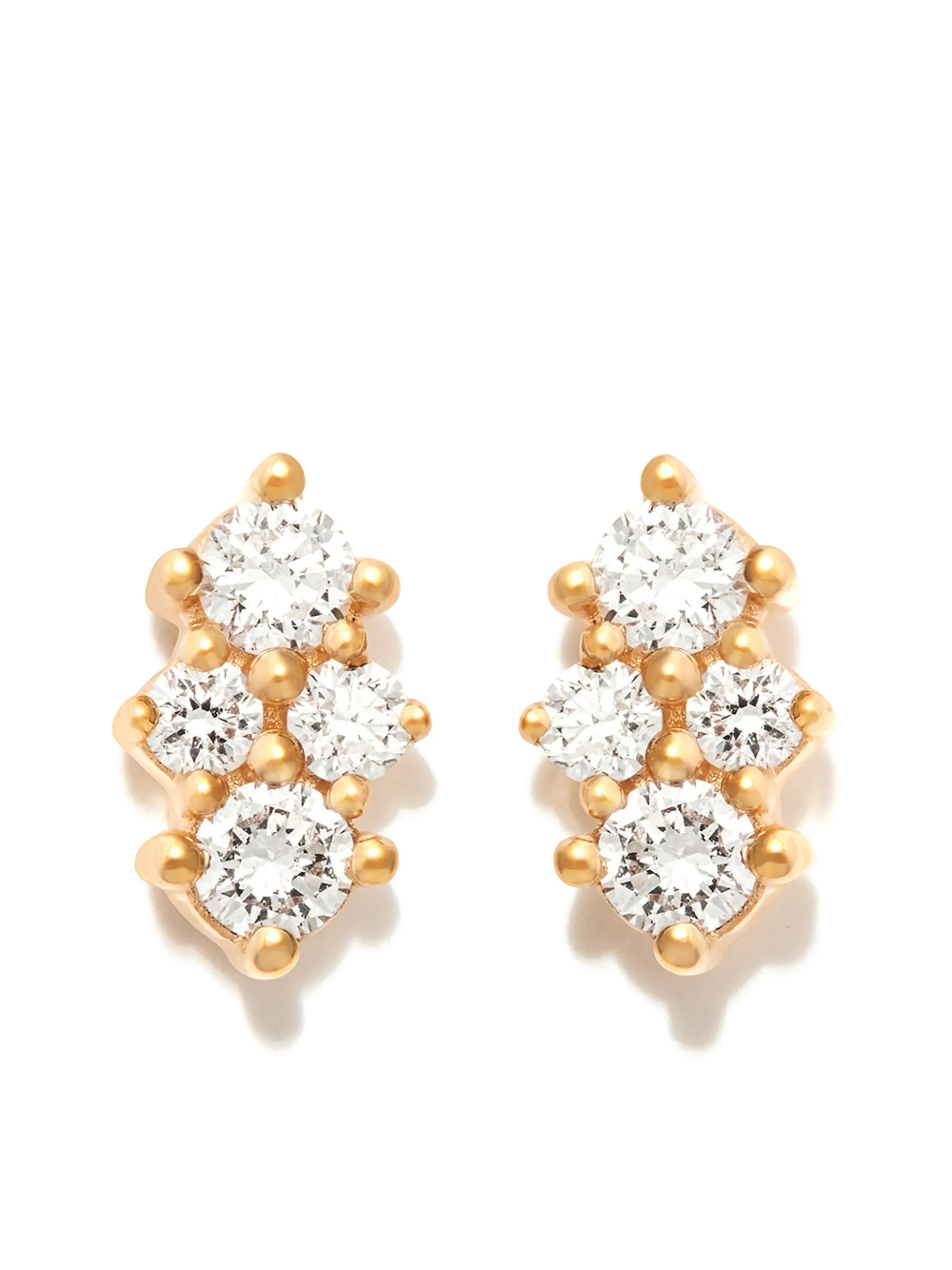 14kt yellow gold Vivian Lily stud earrings