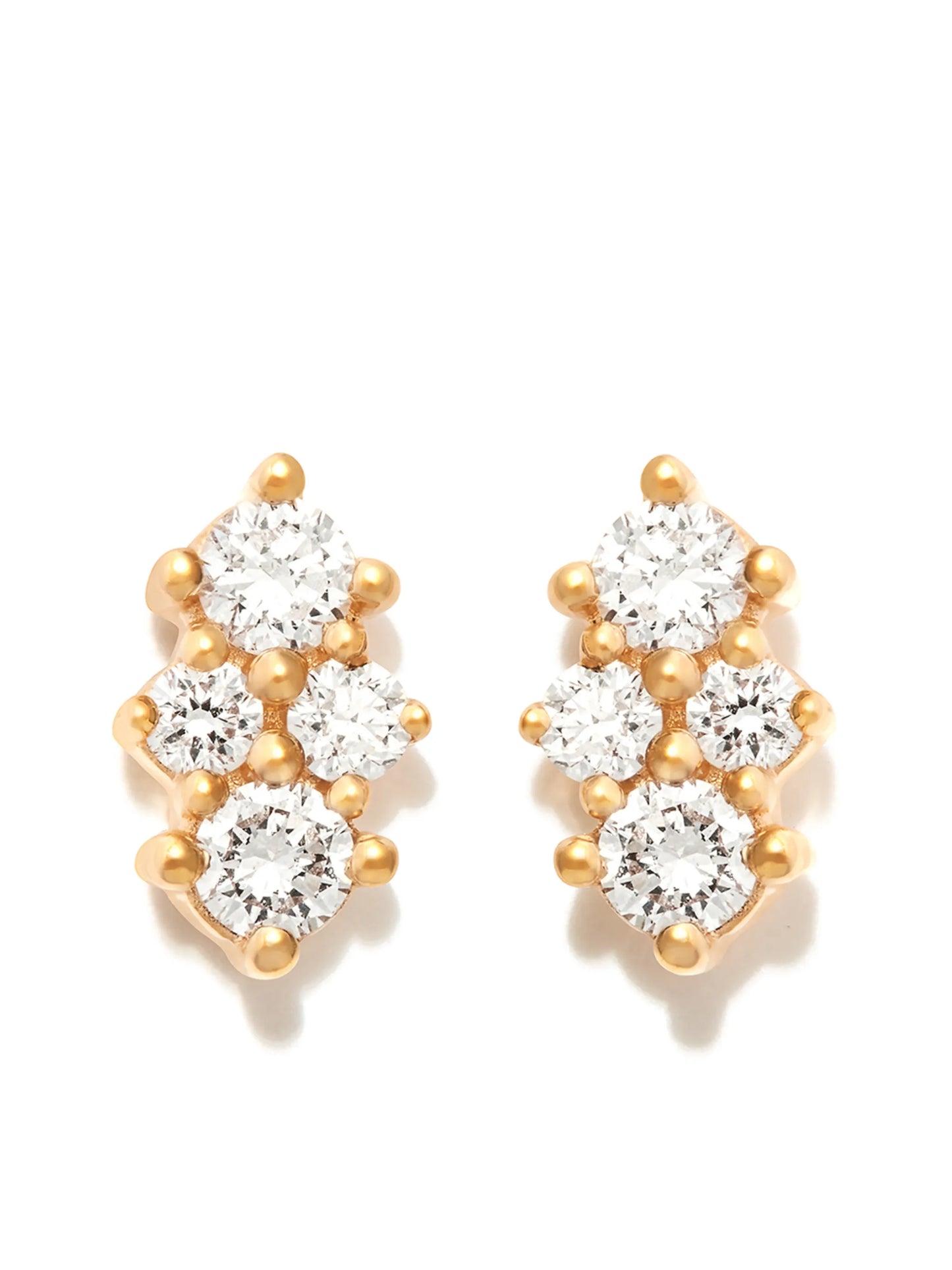 14kt yellow gold Vivian Lily stud earrings