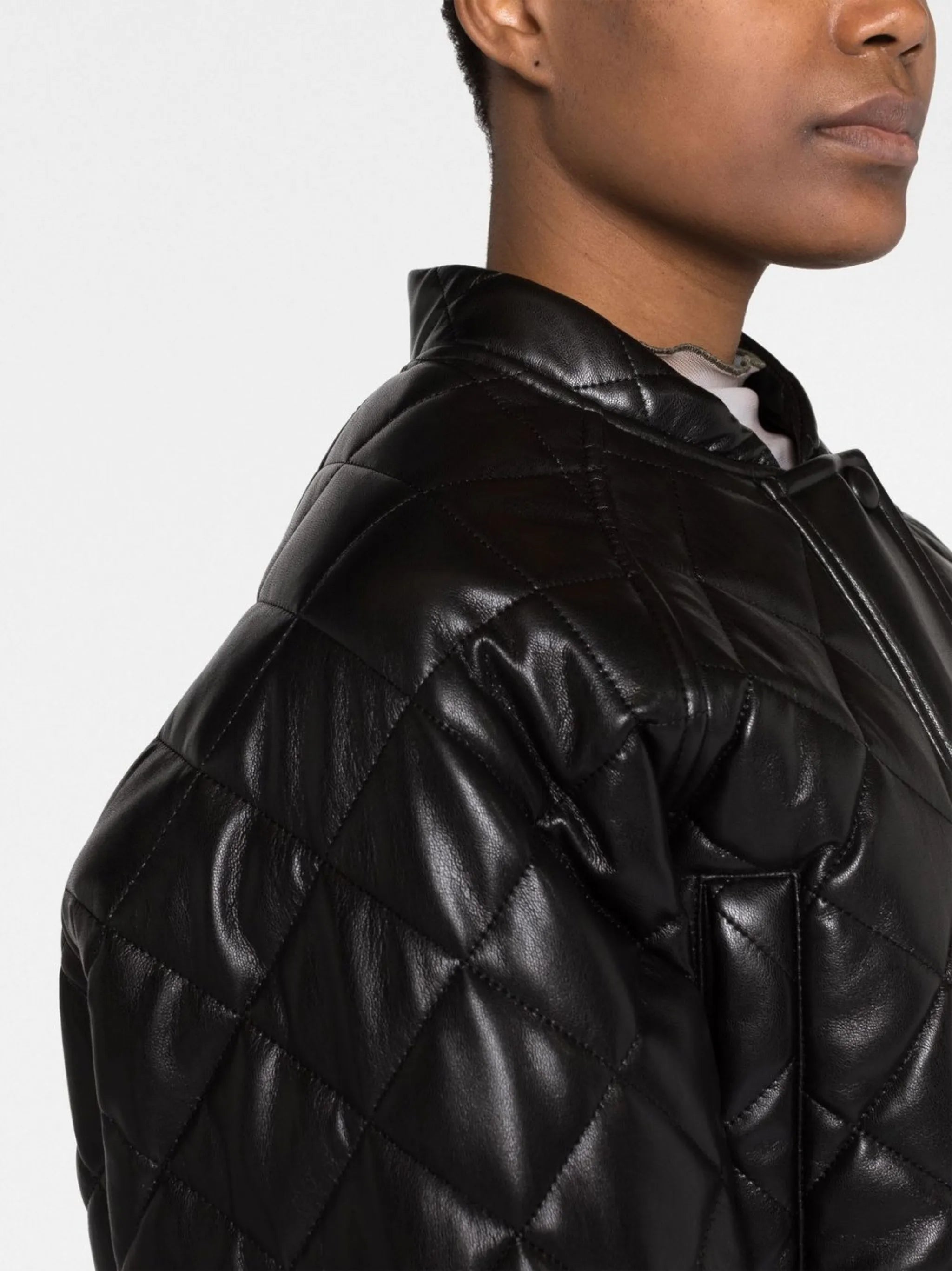 diamond-quilting jacket