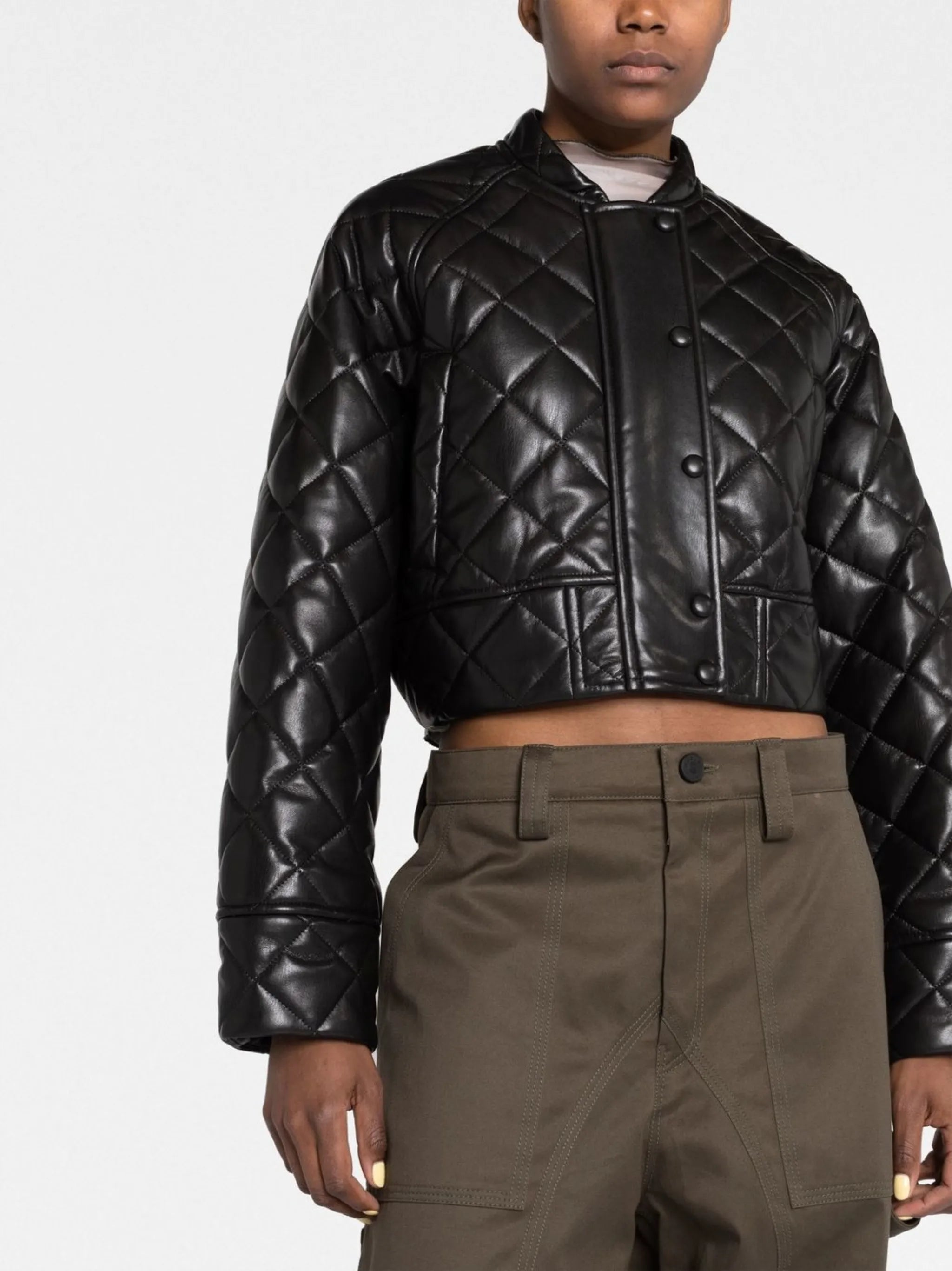 diamond-quilting jacket