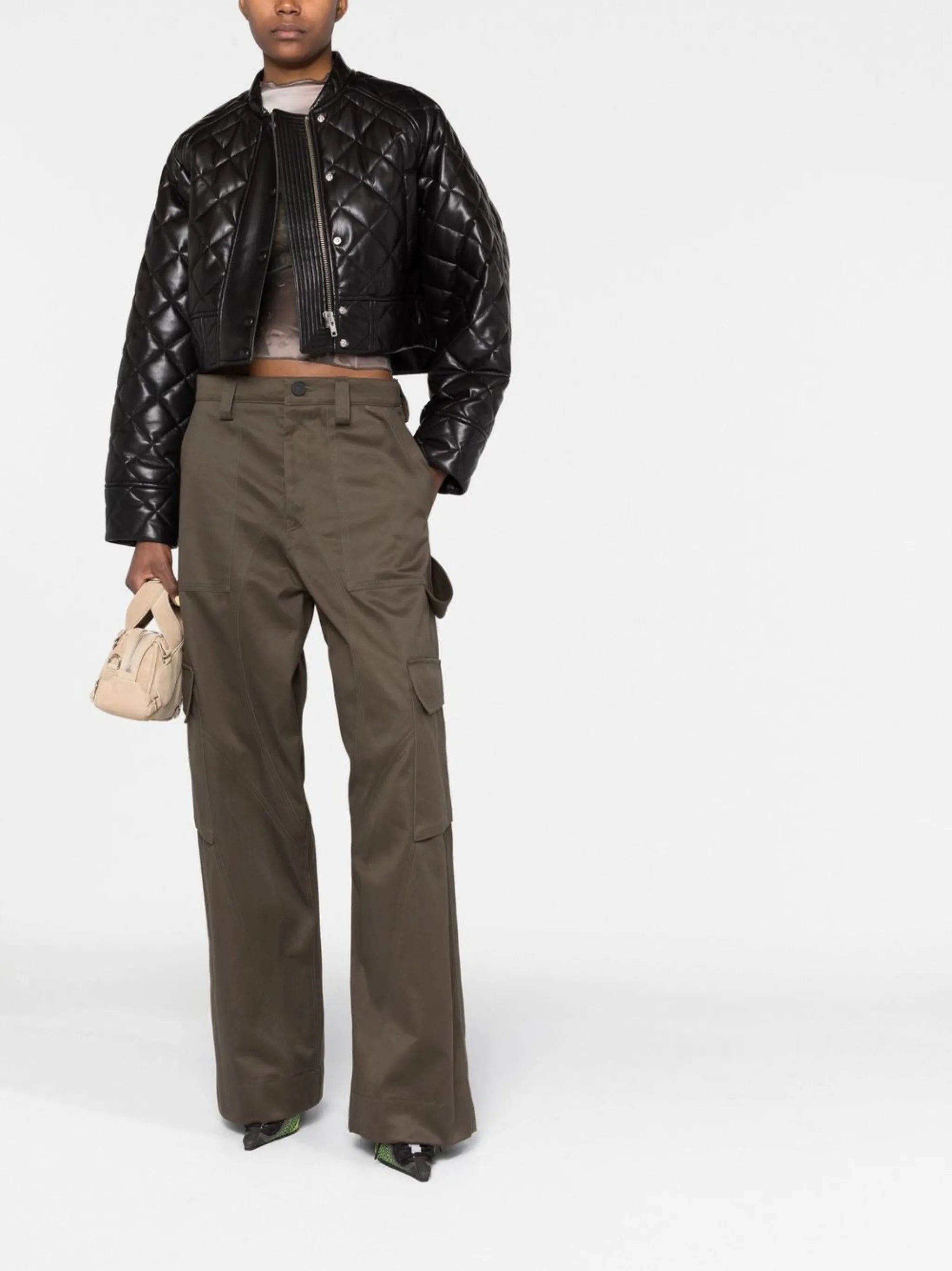 diamond-quilting jacket