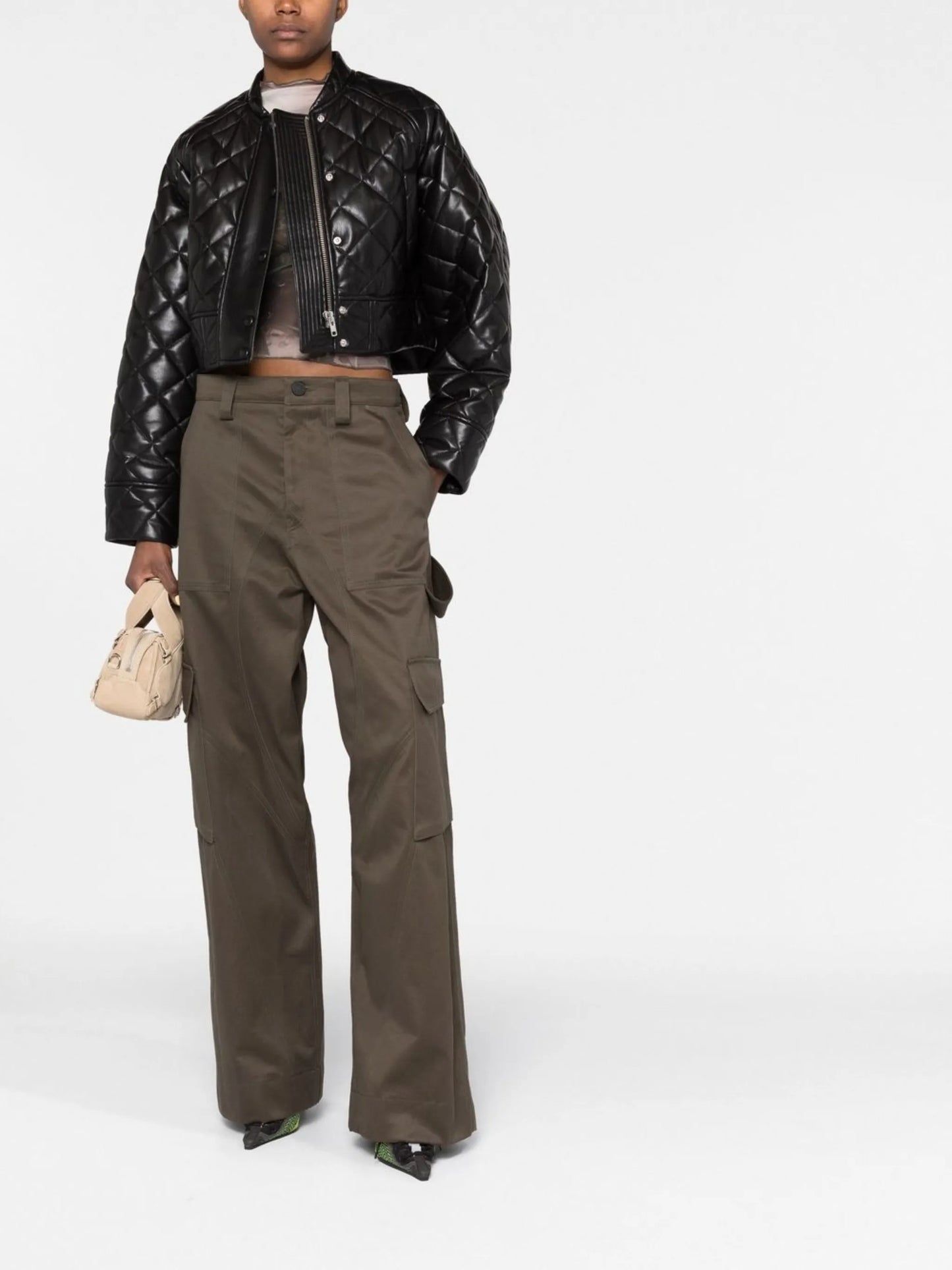 diamond-quilting jacket