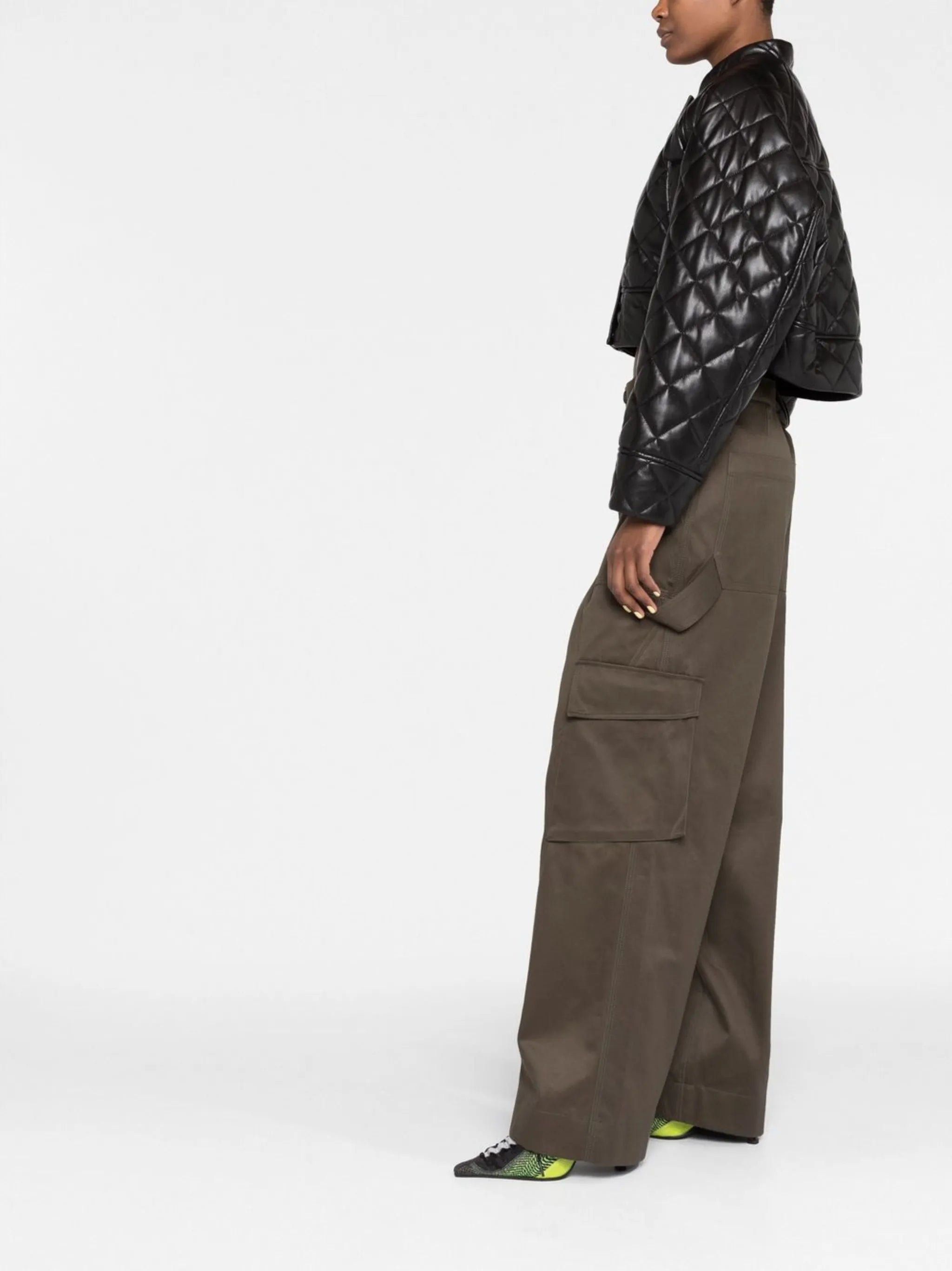 diamond-quilting jacket