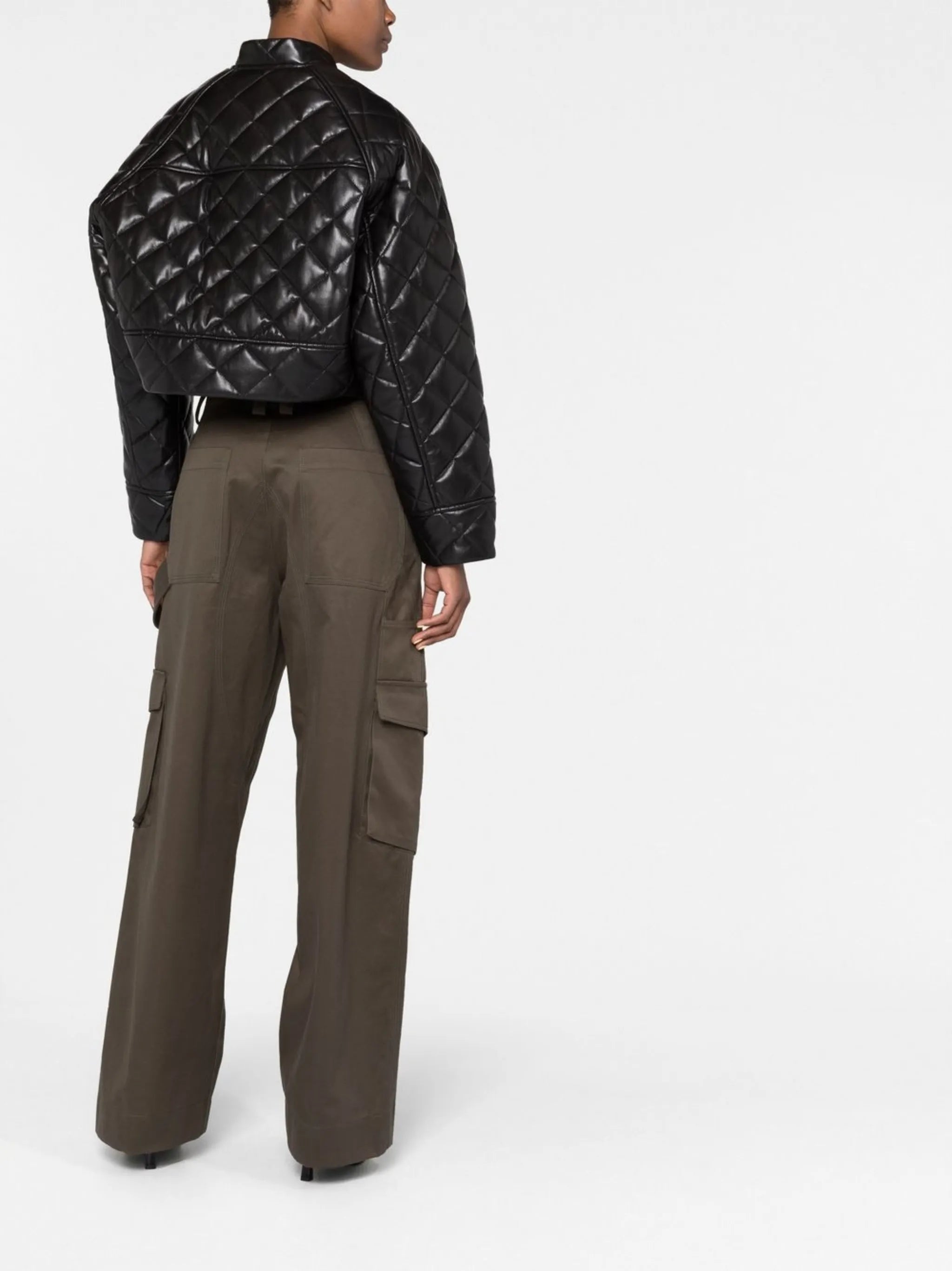 diamond-quilting jacket