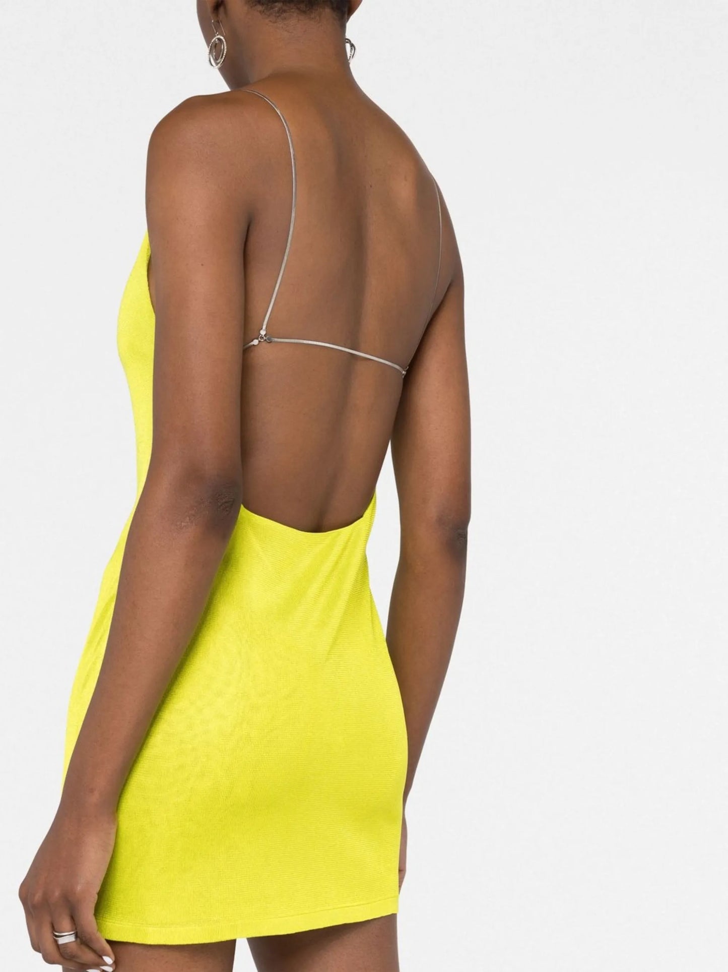 Hira metallic straps minidress