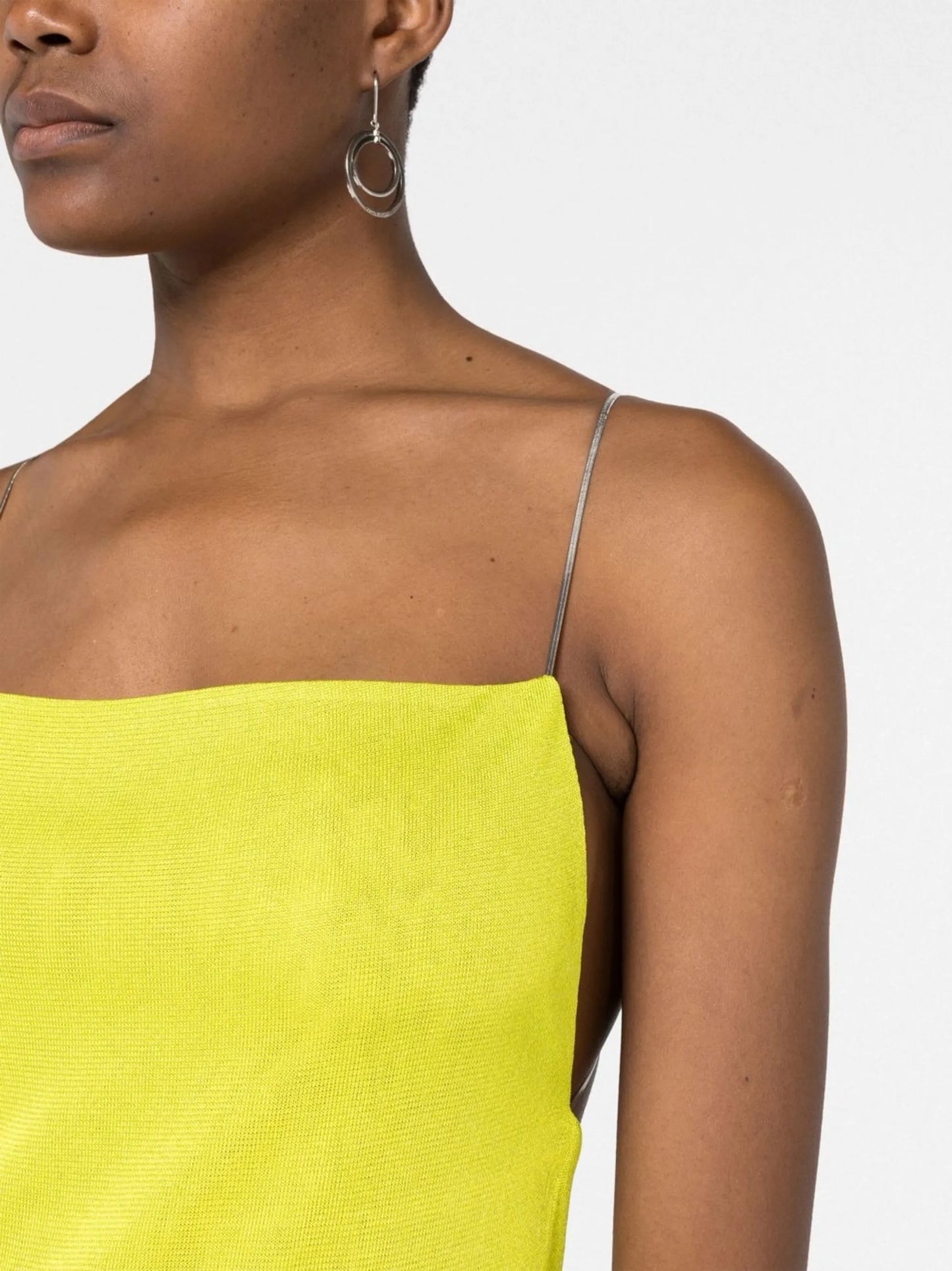 Hira metallic straps minidress
