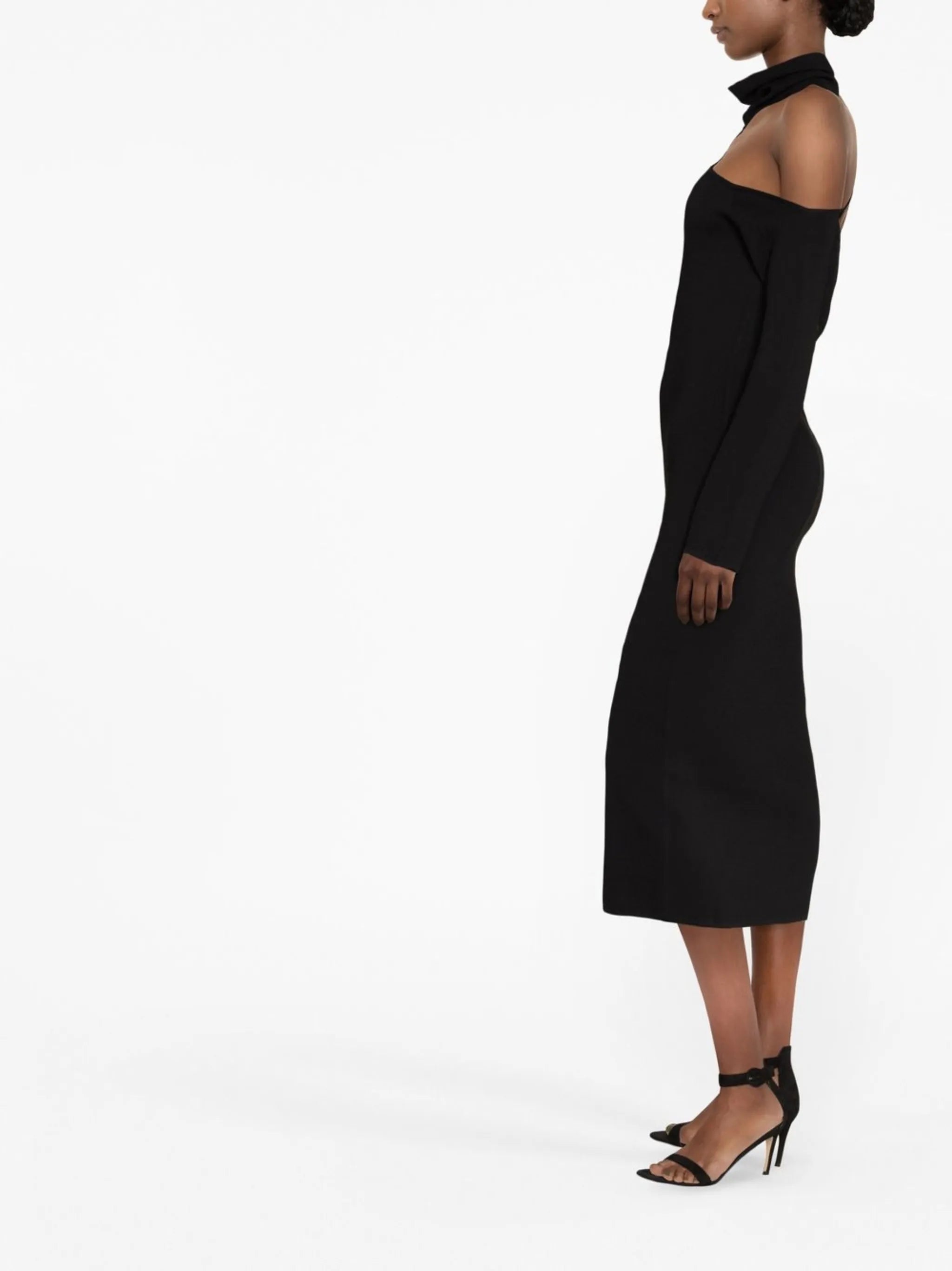 Toris off-shoulder midi dress