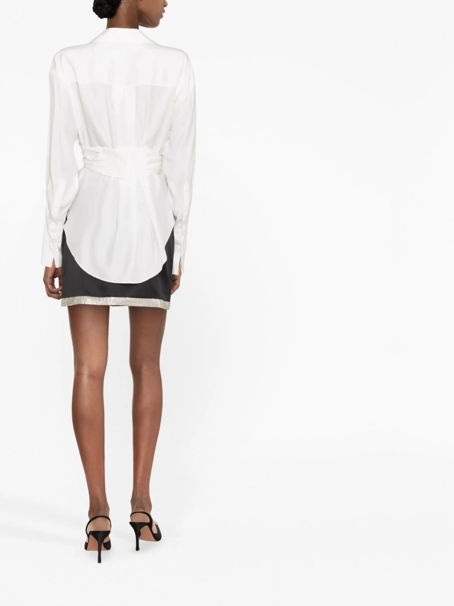 Sabinas silk wraparound shirt