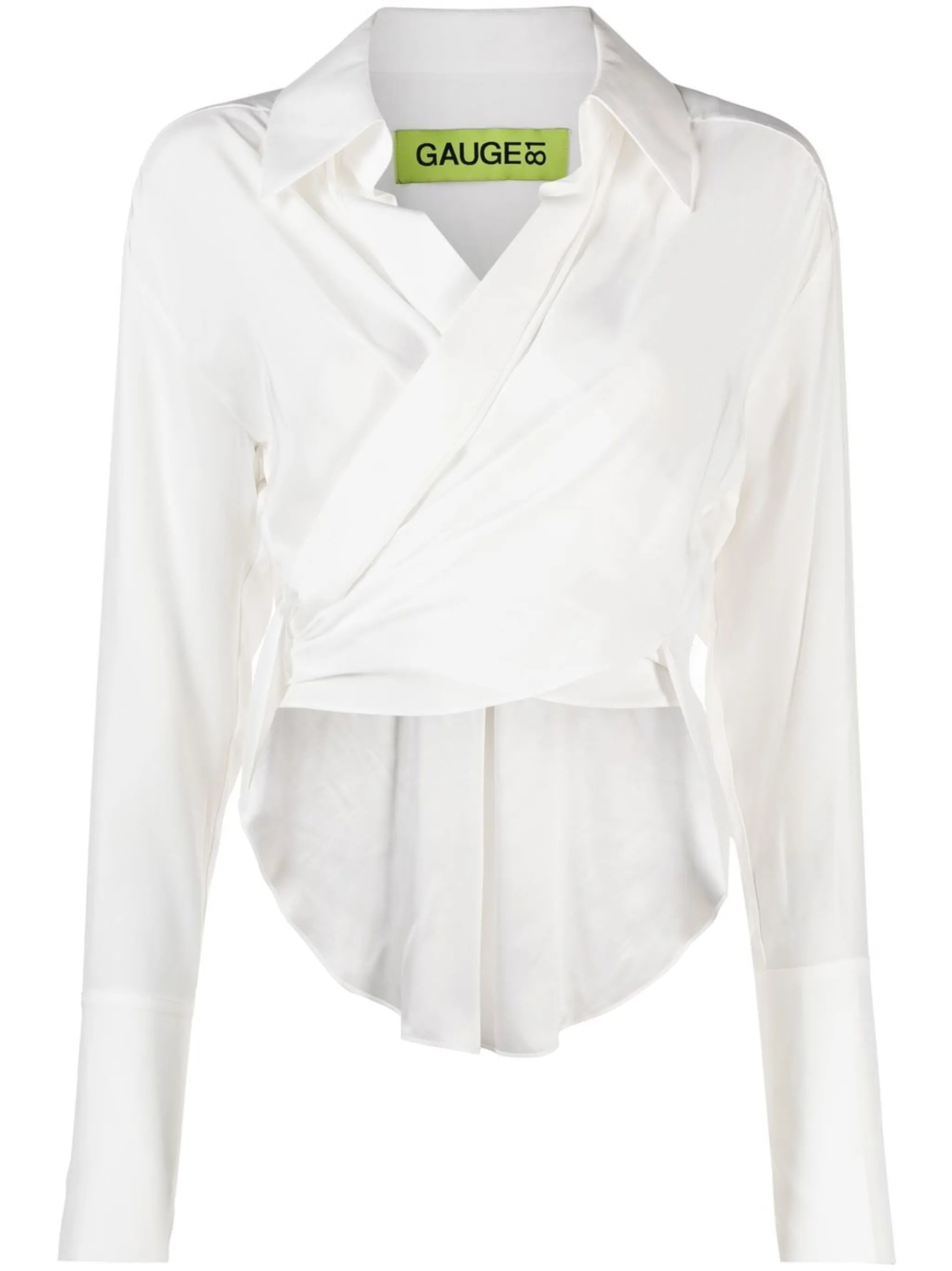 Sabinas silk wraparound shirt