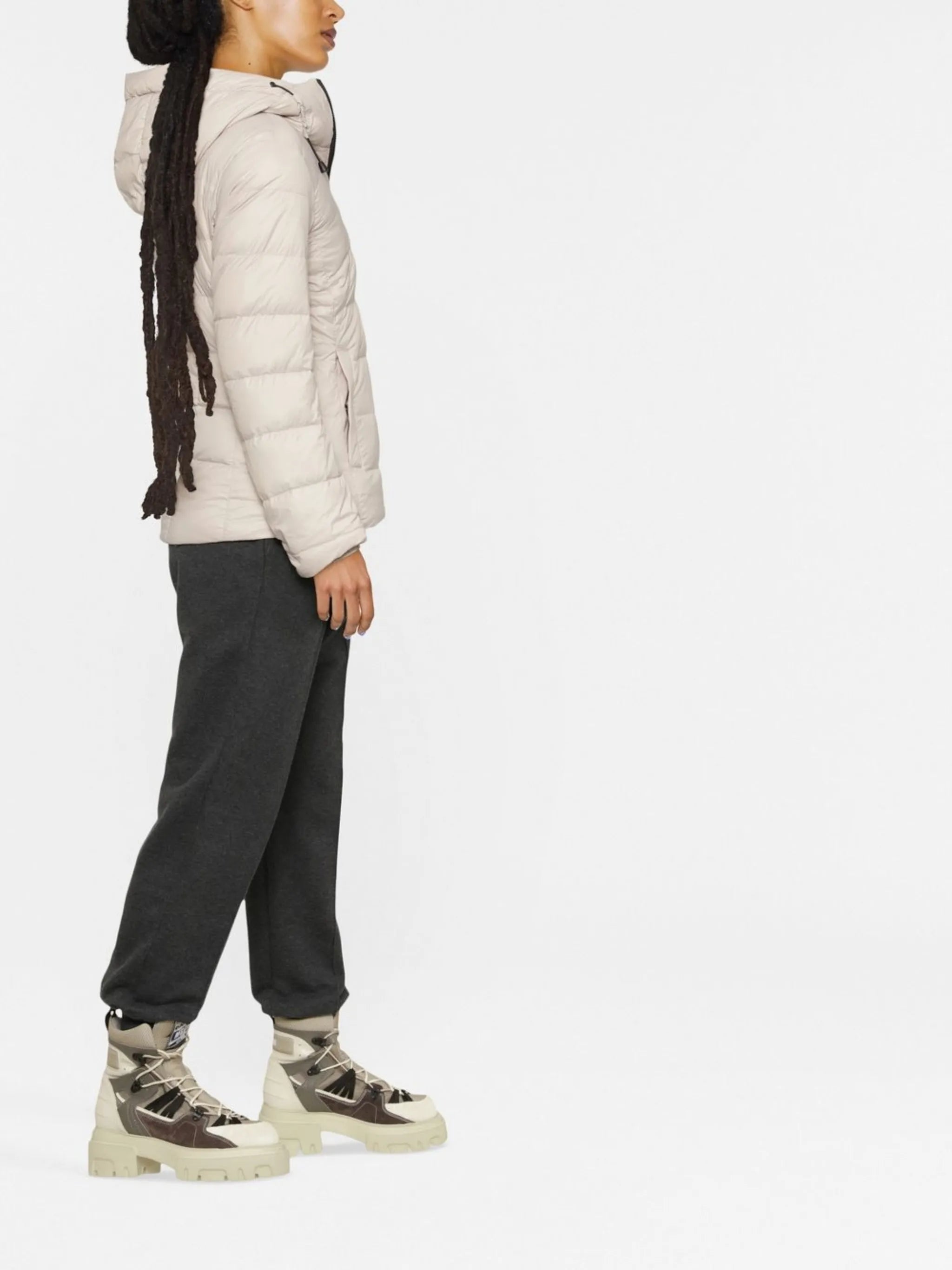 logo-patch puffer jacket