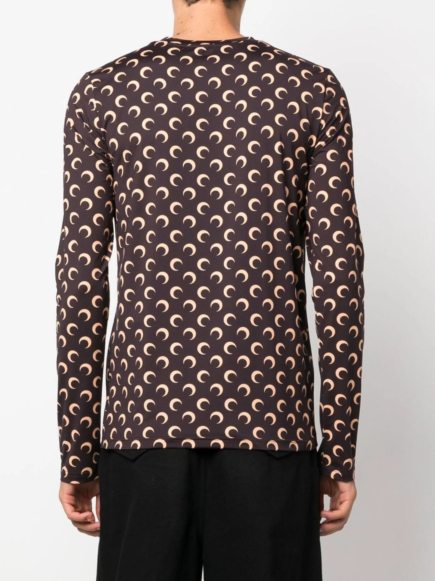 crescent moon-print T-shirt
