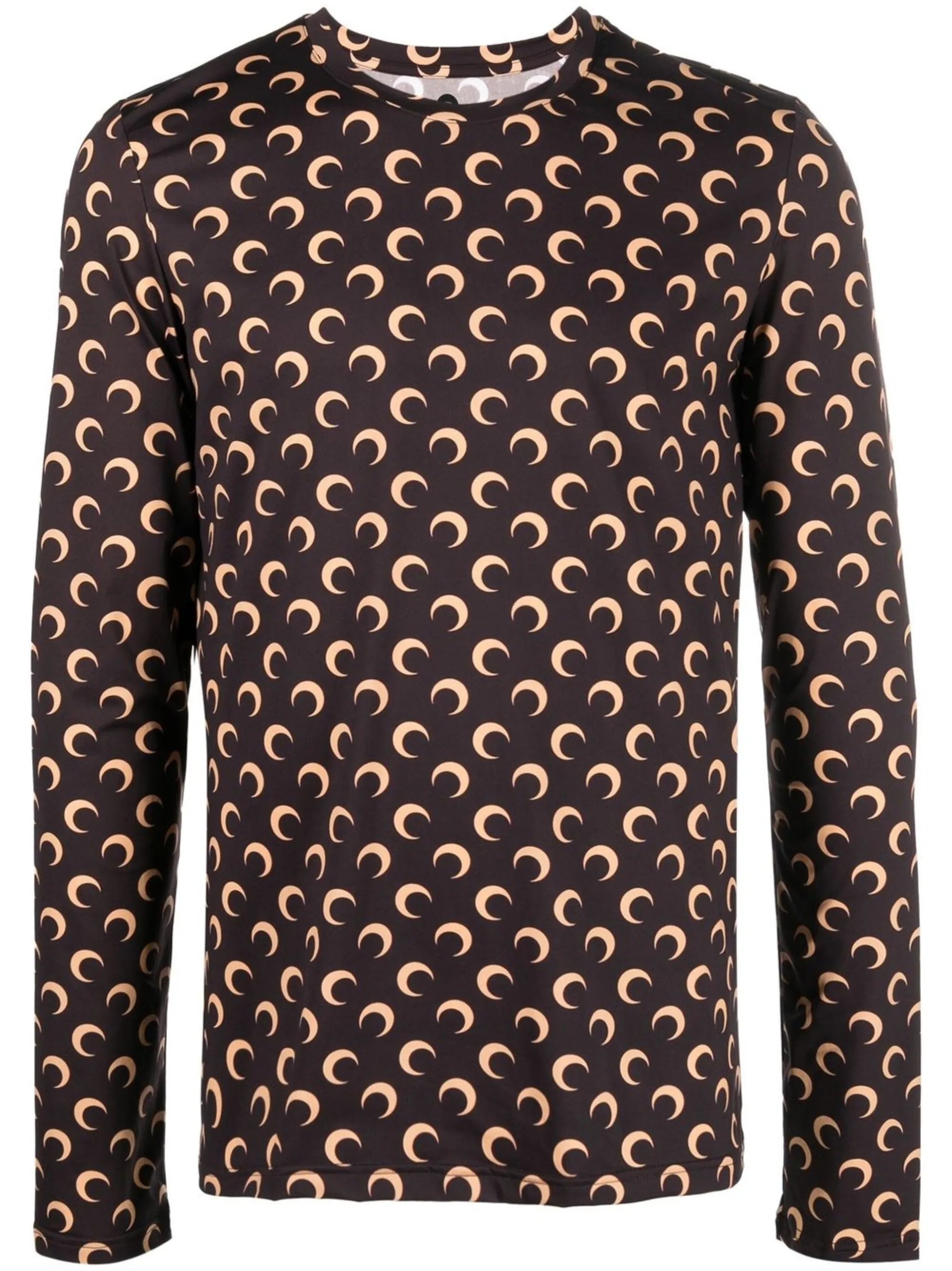 crescent moon-print T-shirt