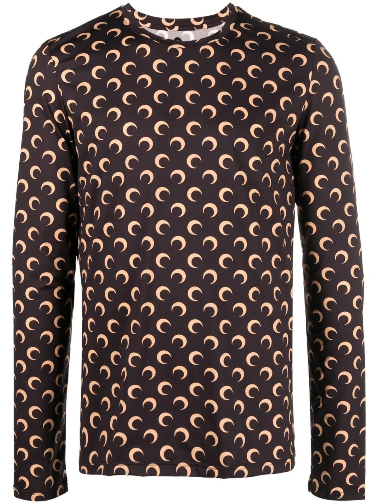 crescent moon-print T-shirt