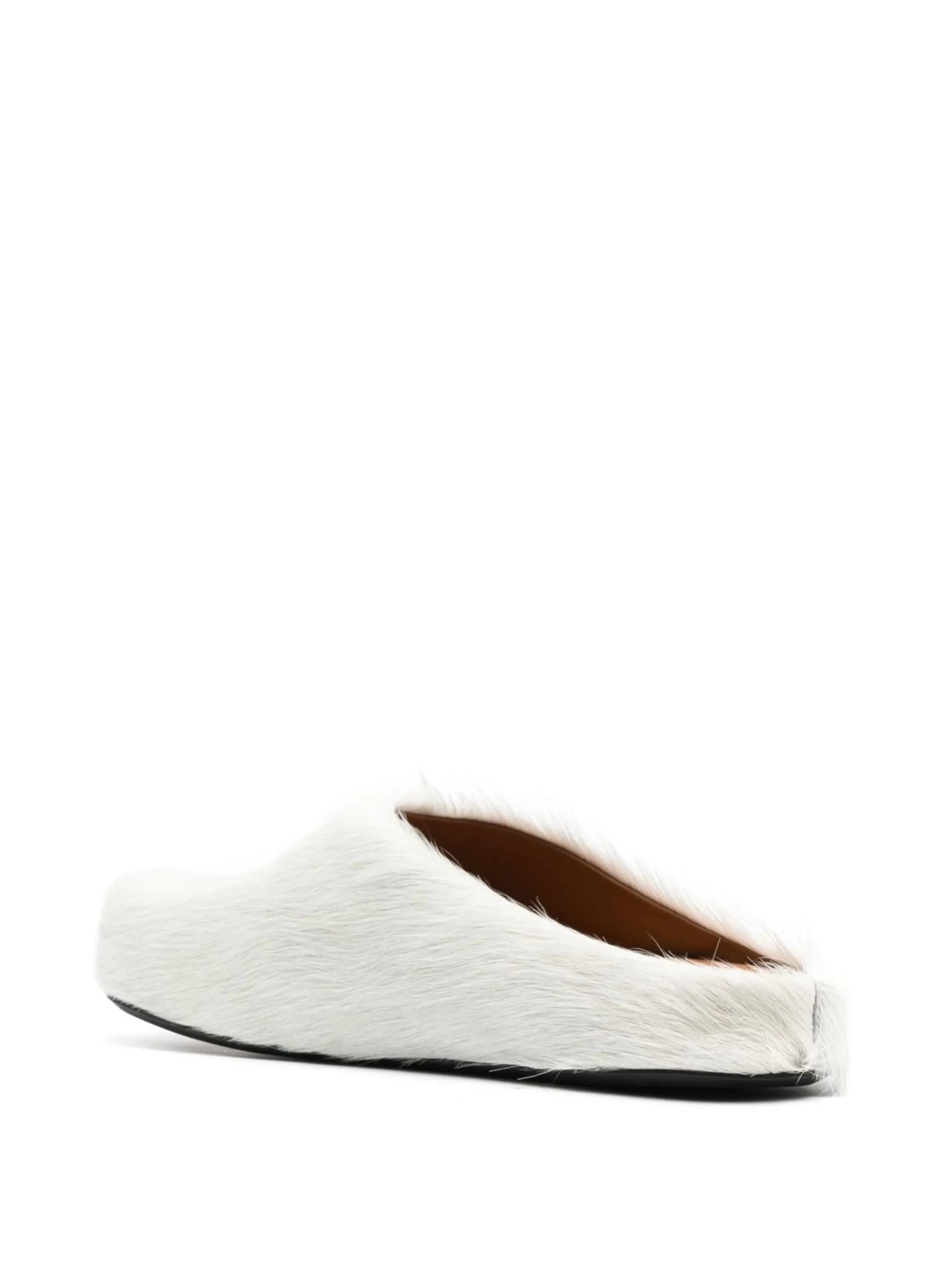 Fussbet Sabot calf-hair slippers