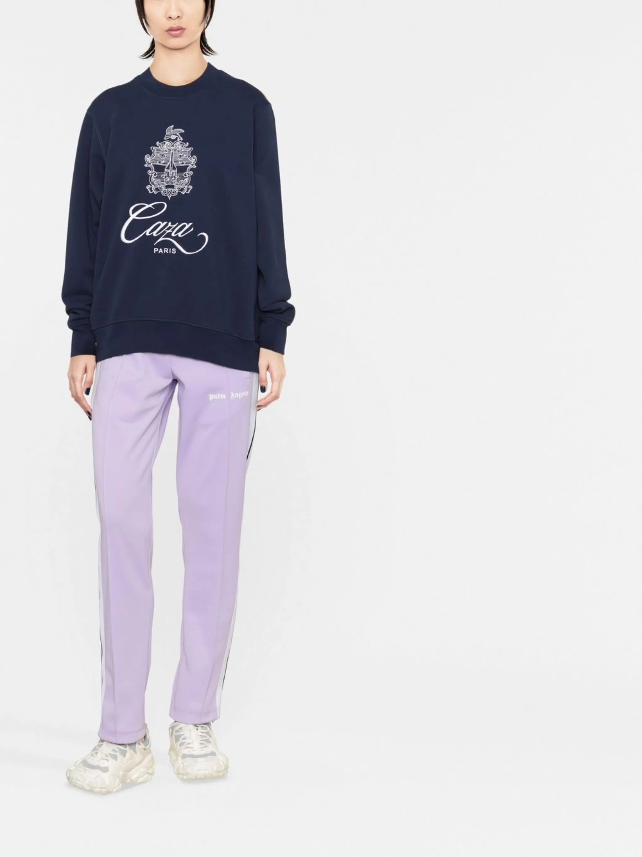 embroidered-logo organic cotton sweatshirt