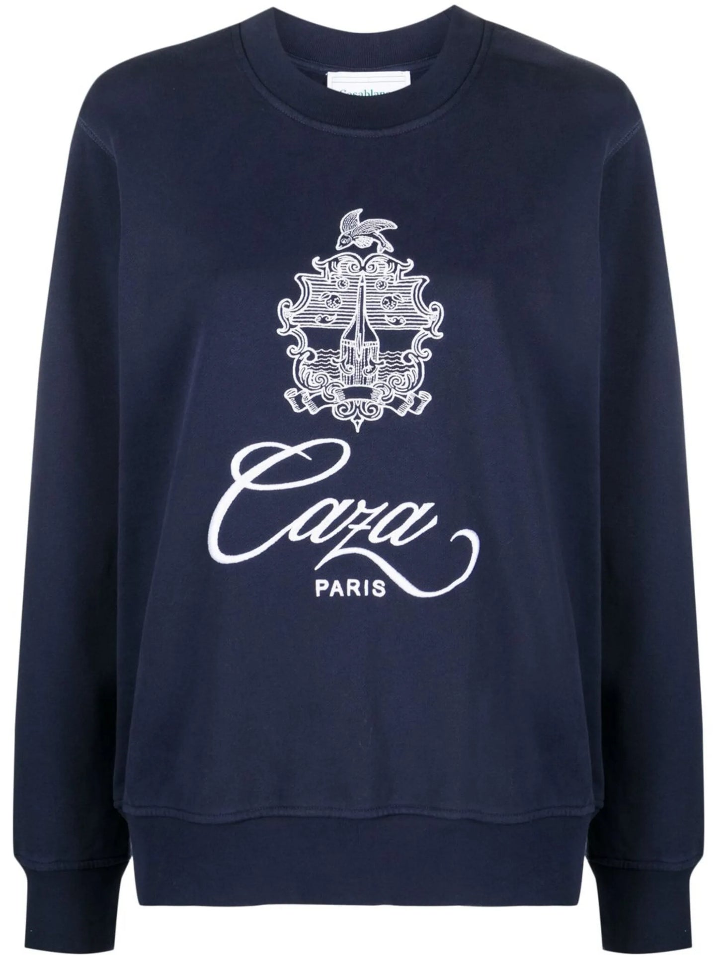 embroidered-logo organic cotton sweatshirt