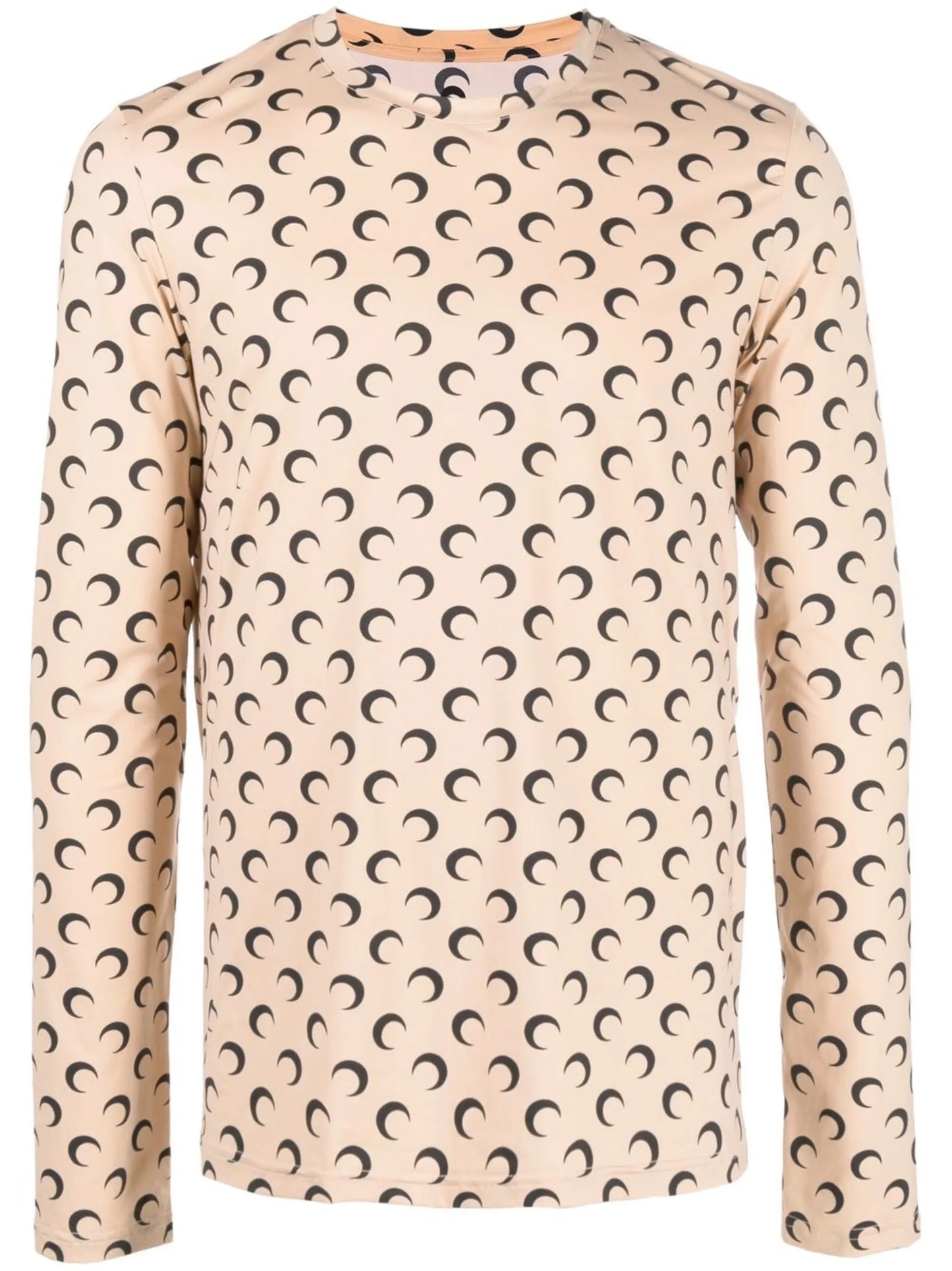 crescent moon-print T-shirt