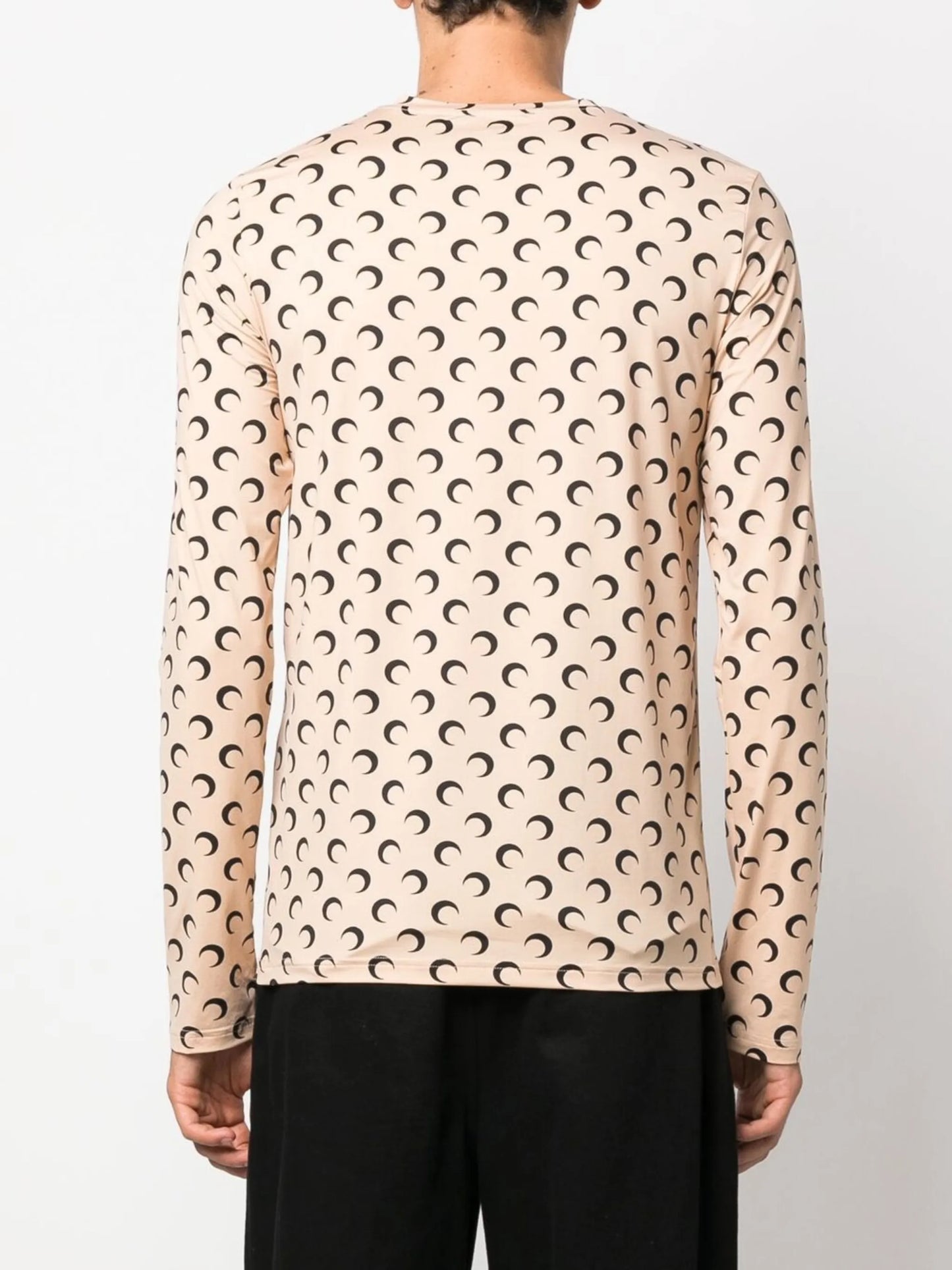 crescent moon-print T-shirt
