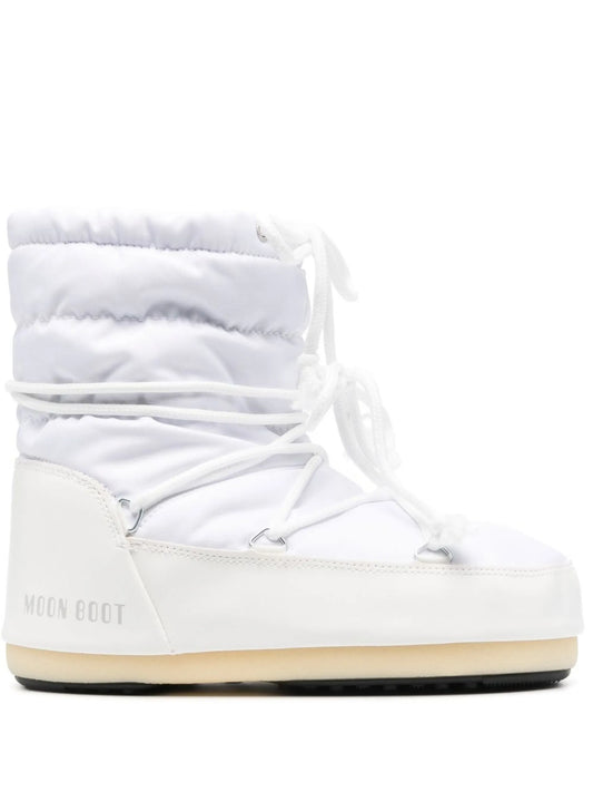 quilted logo-print ankle boots
