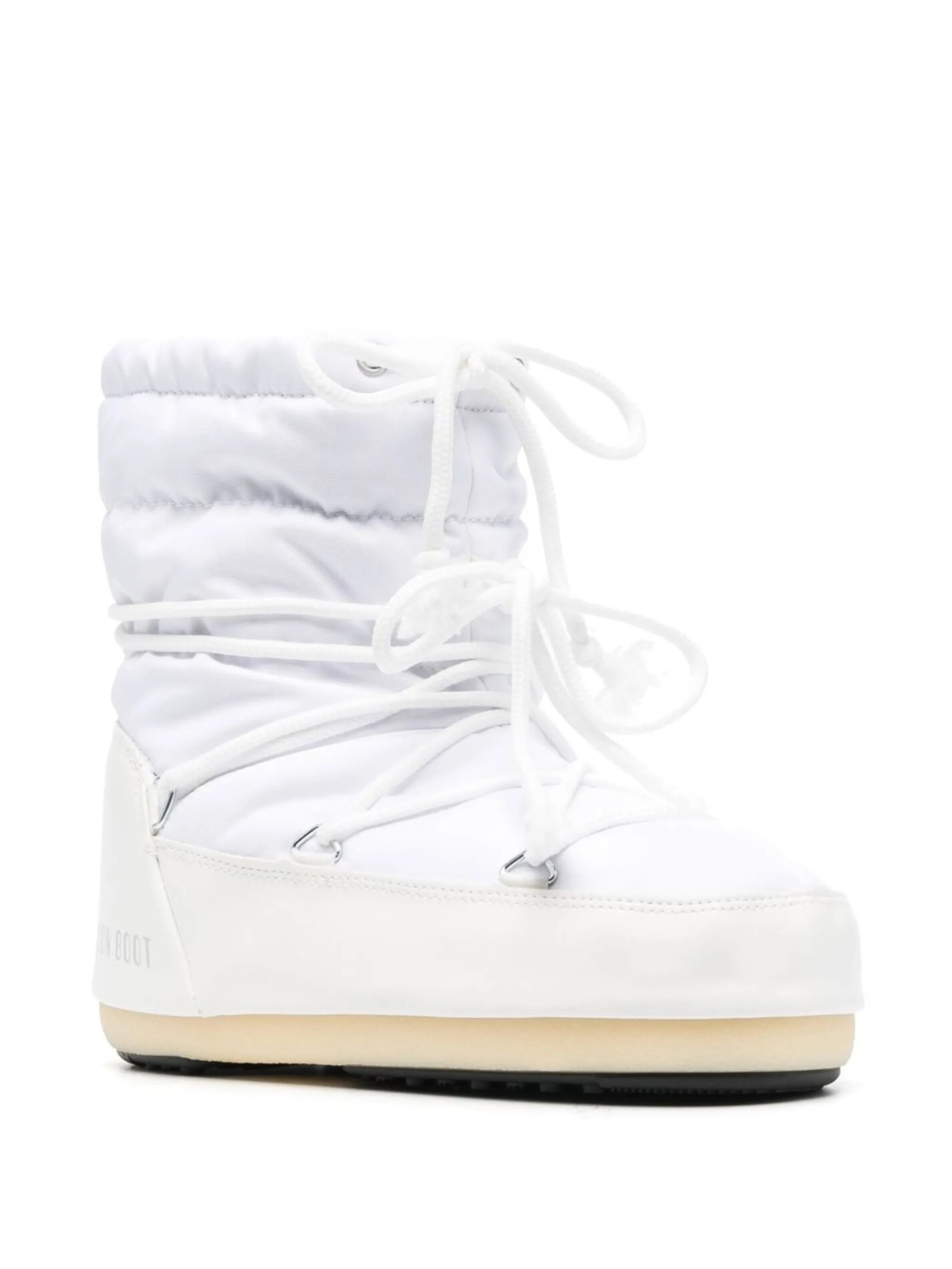 quilted logo-print ankle boots