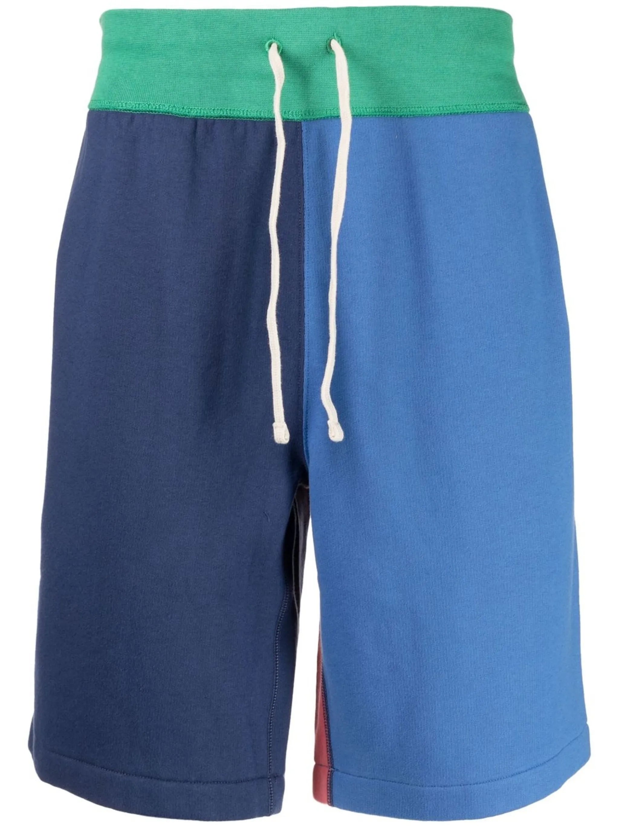 colour-block drawstring shorts