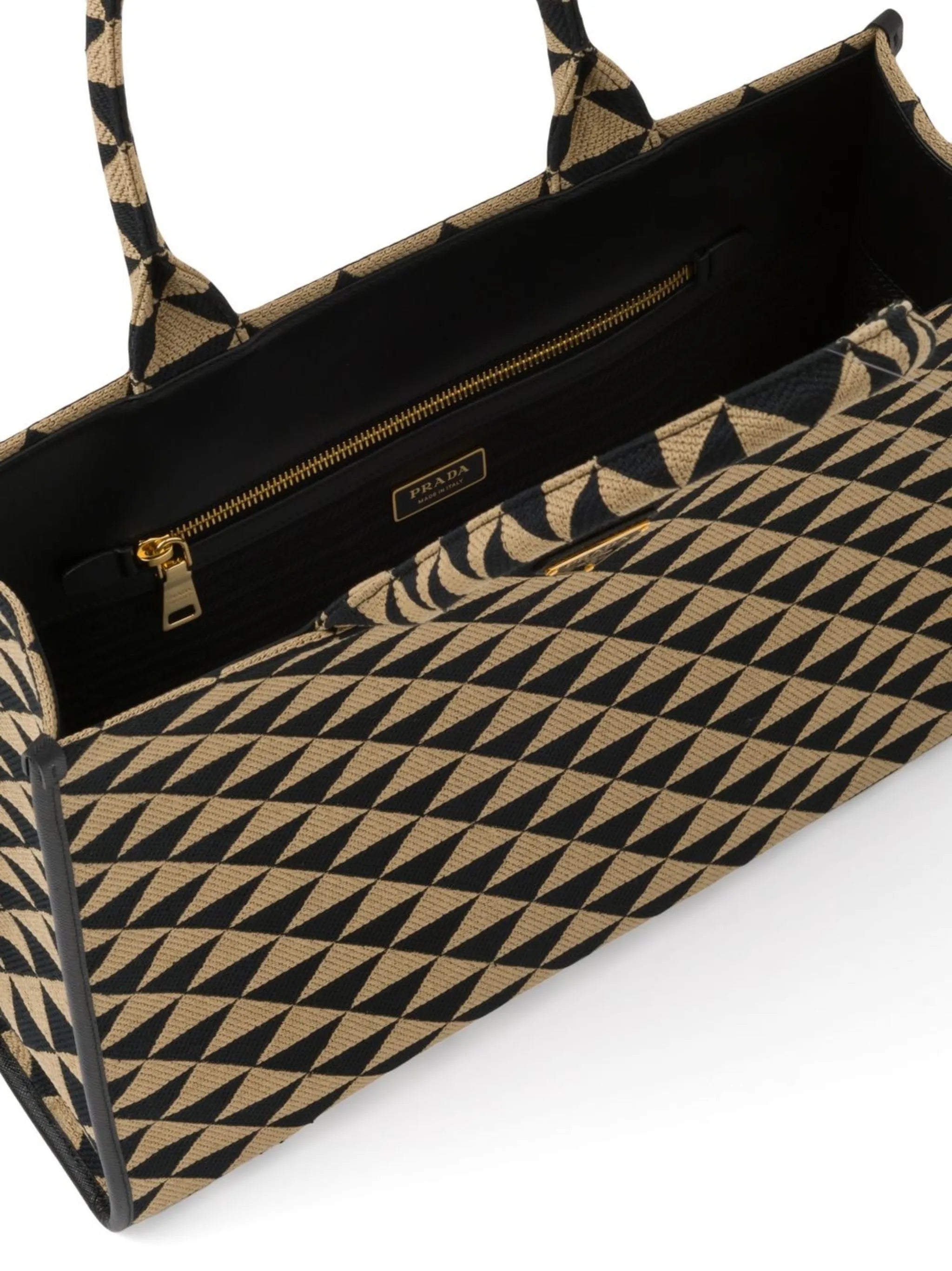 large Symbole embroidered tote bag