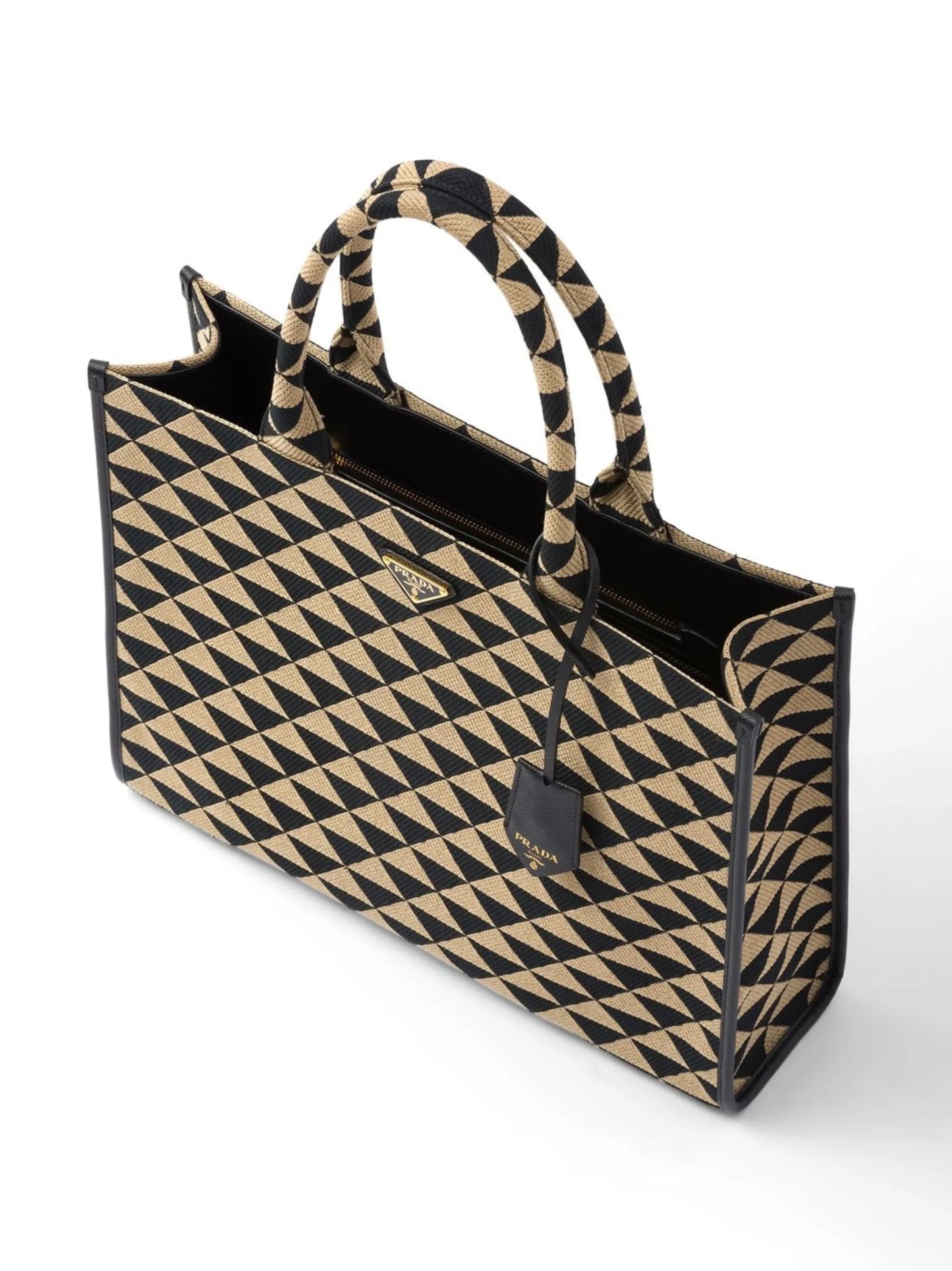 large Symbole embroidered tote bag