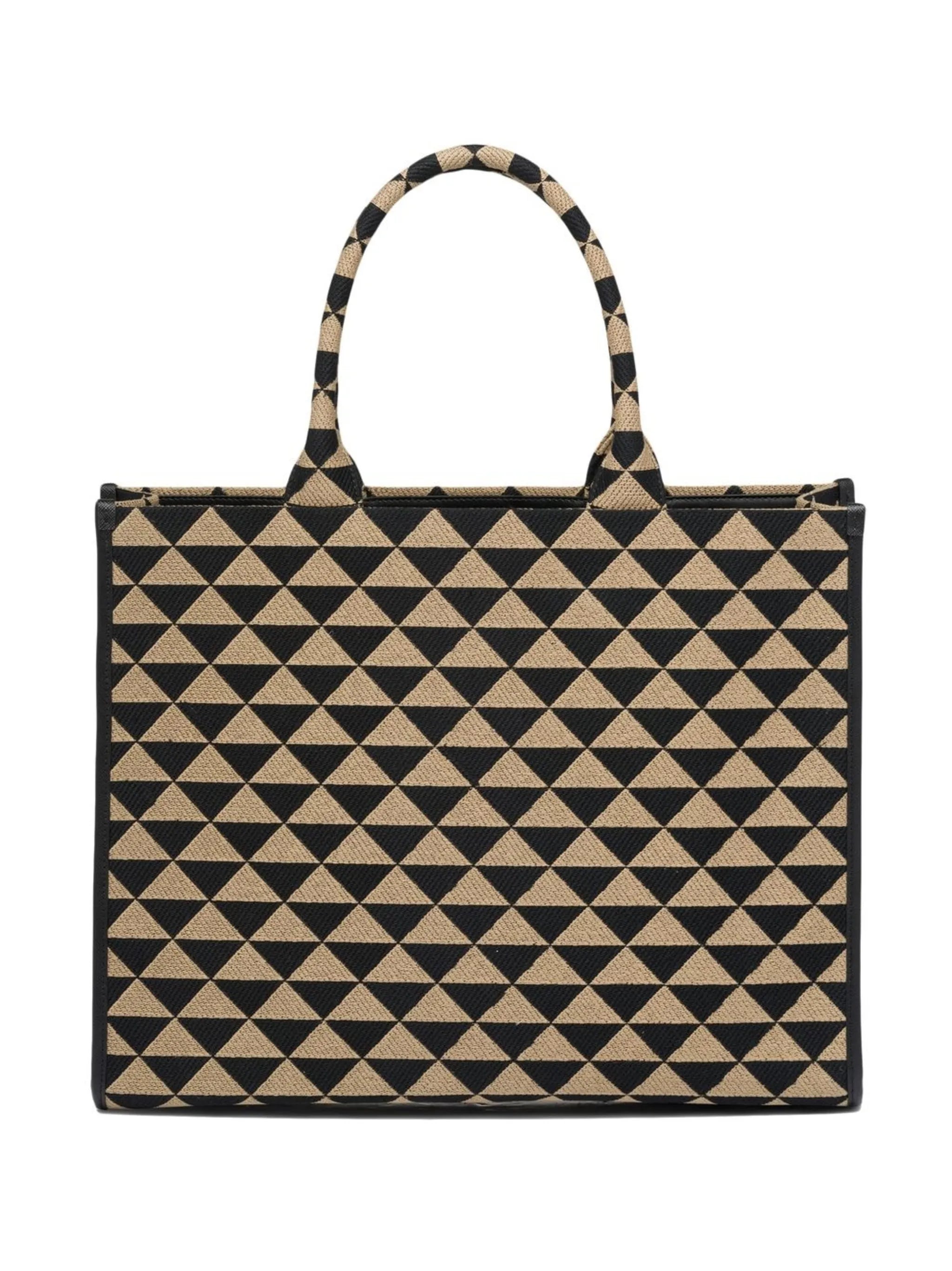 large Symbole embroidered tote bag