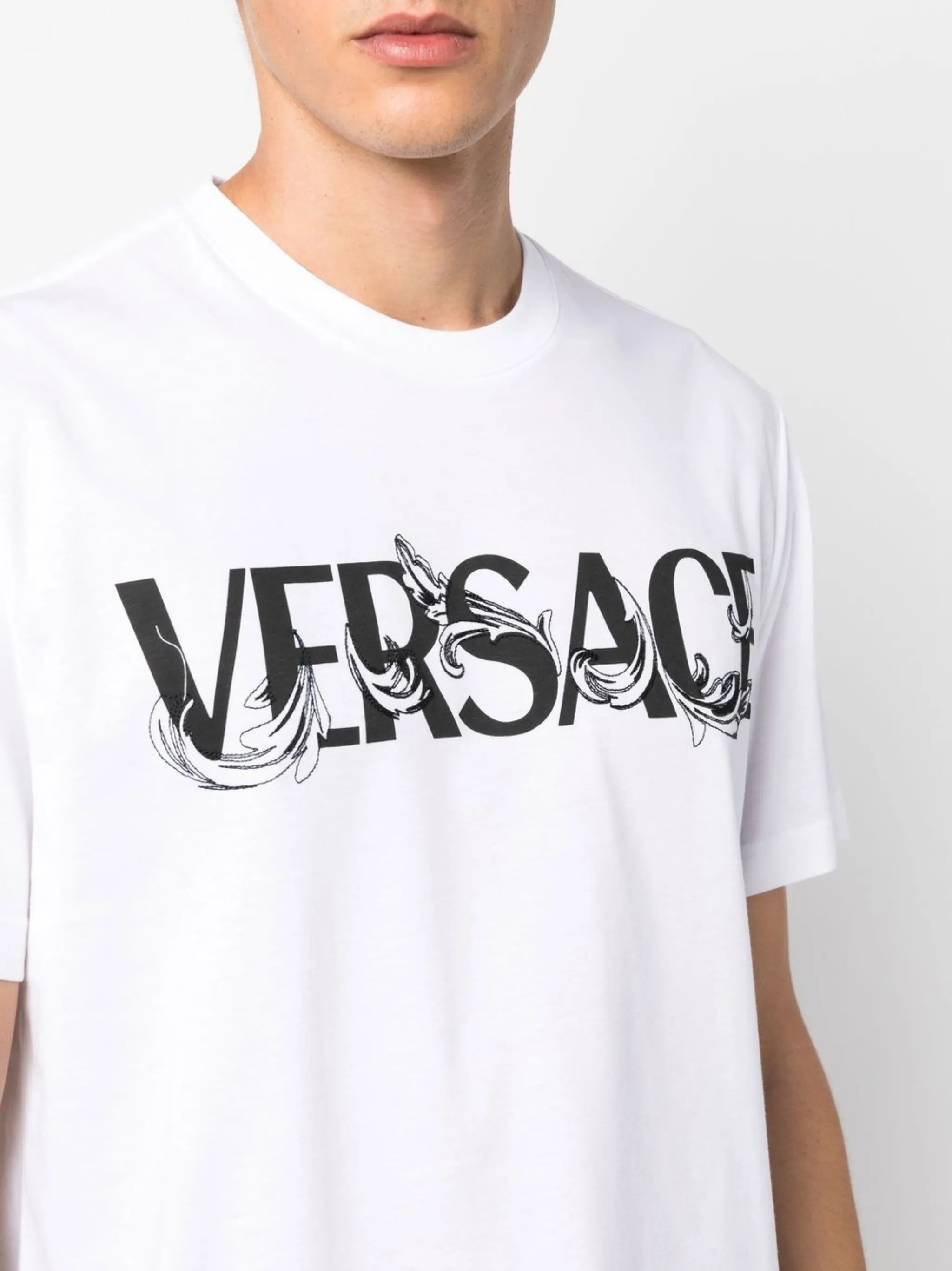 Barocco Silhouette logo-print T-Shirt