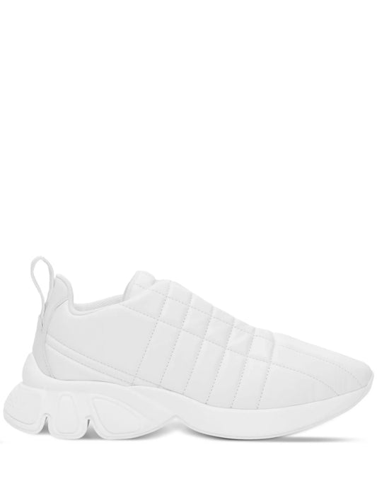 quilted lace-up sneakers