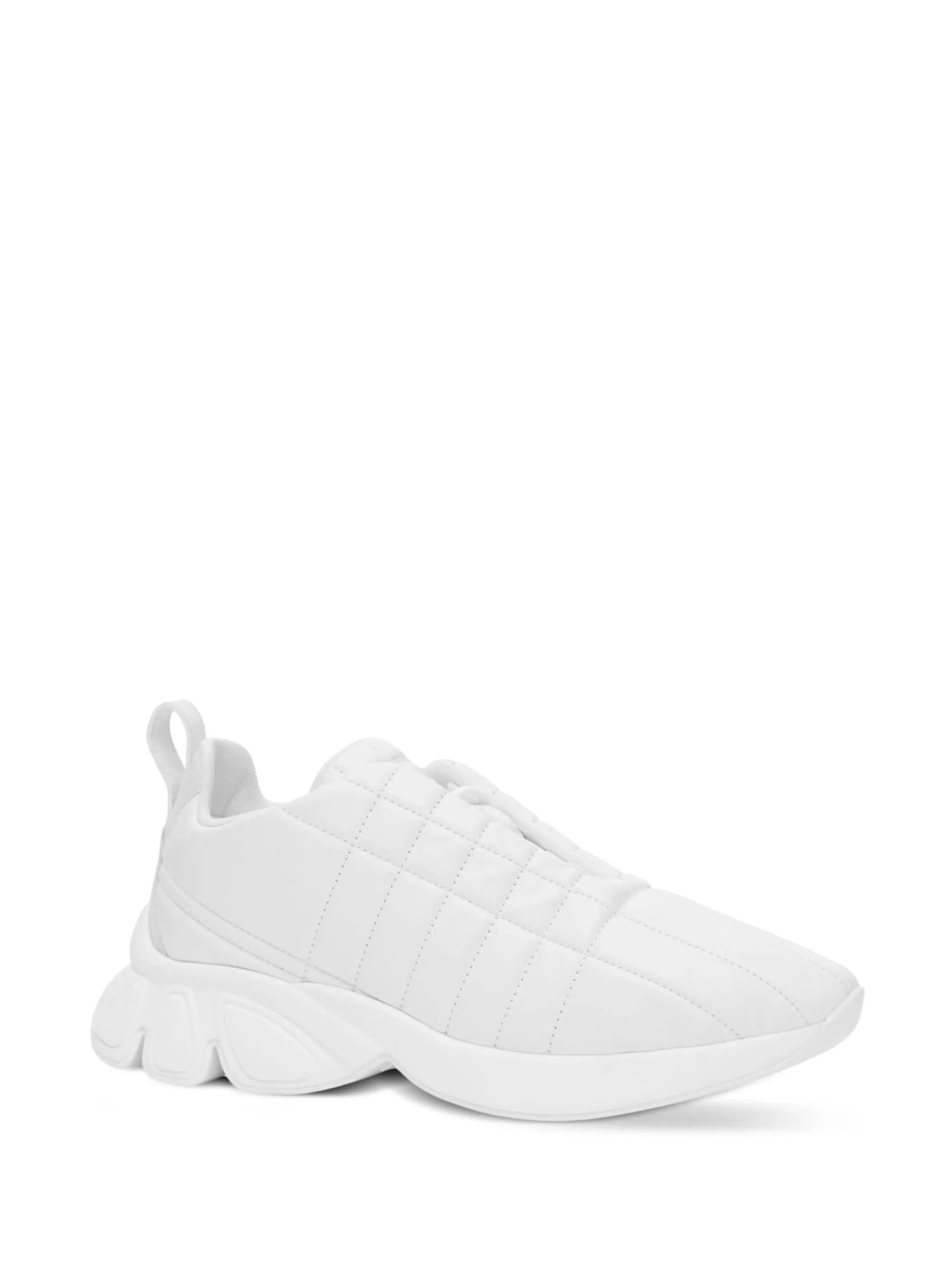 quilted lace-up sneakers