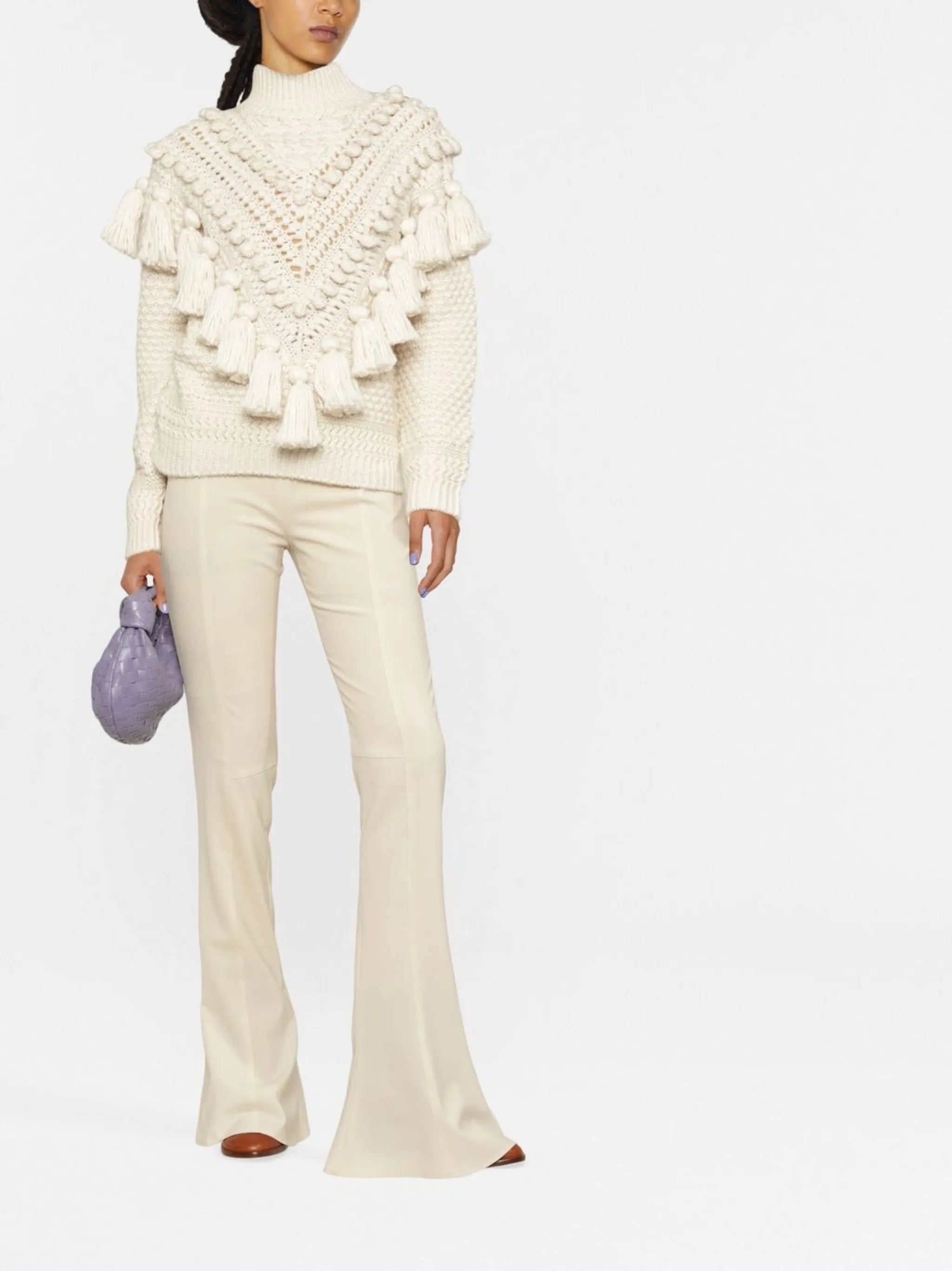 crochet-detail jumper