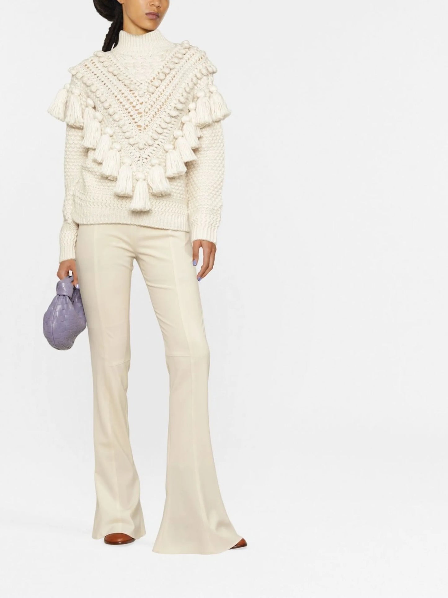 crochet-detail jumper