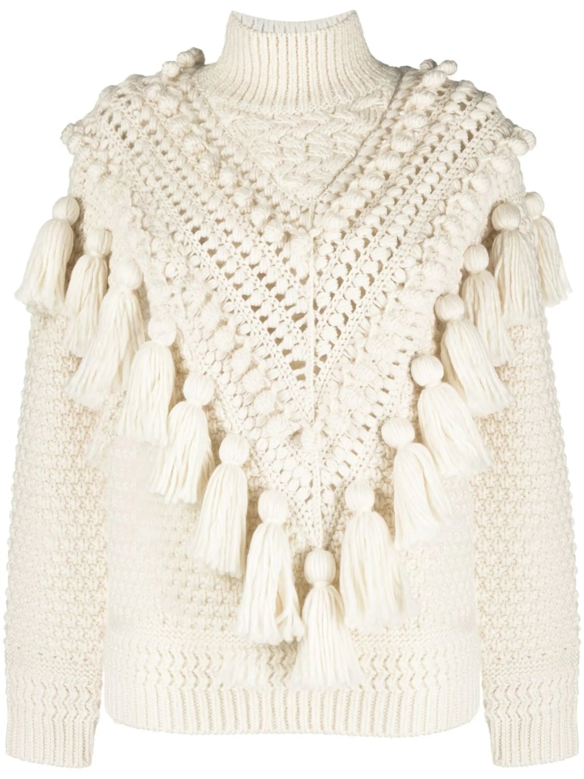 crochet-detail jumper