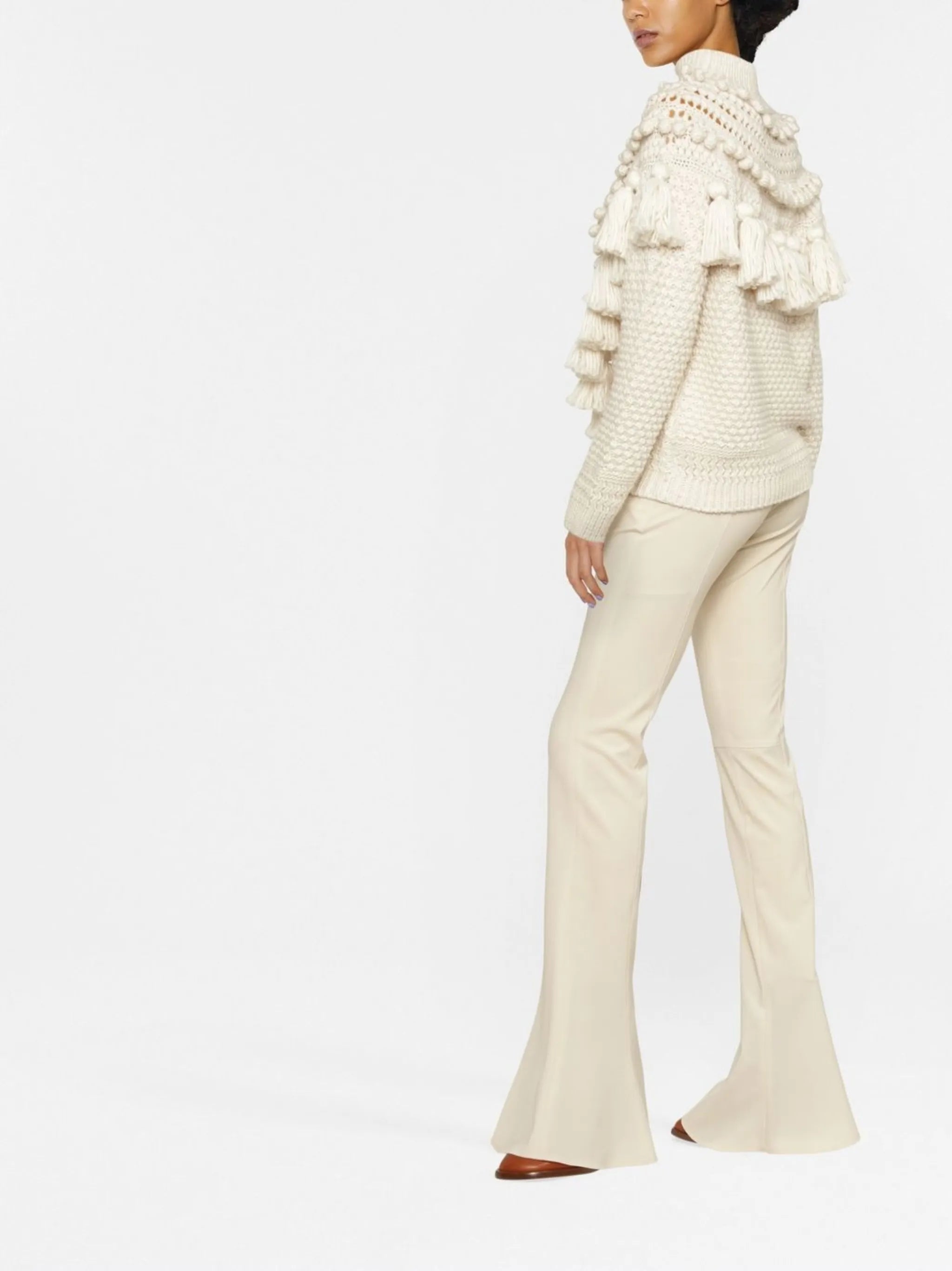 crochet-detail jumper