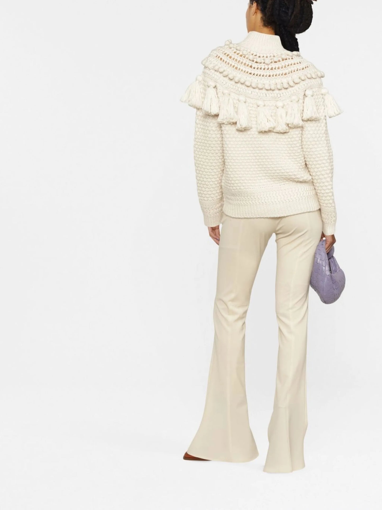 crochet-detail jumper