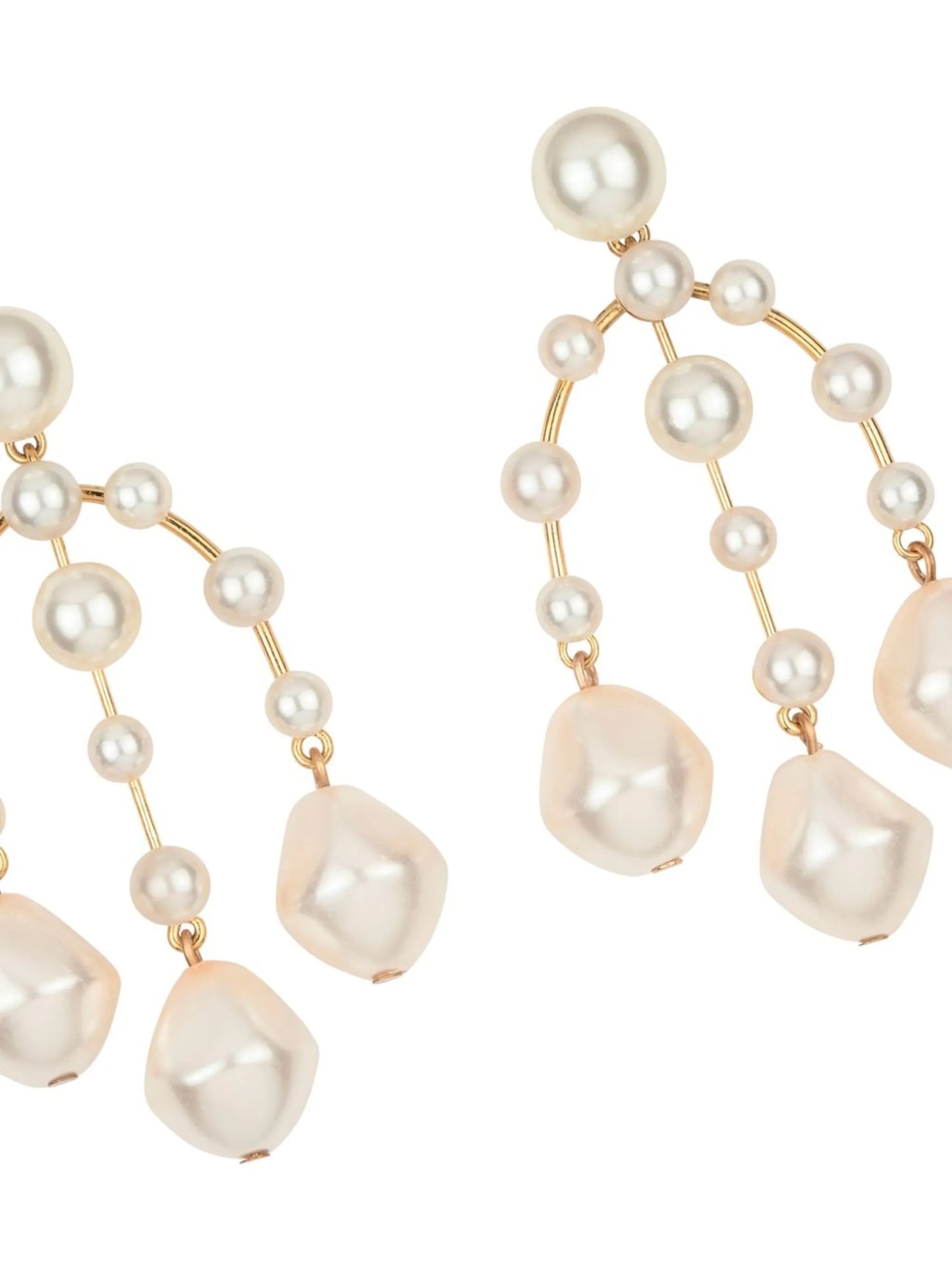 Dara pearl chandelier earrings