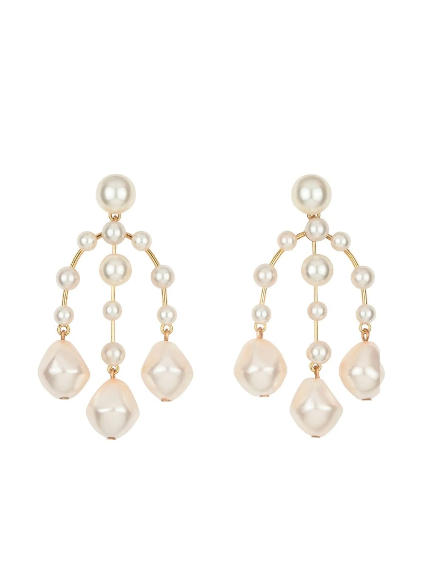 Dara pearl chandelier earrings