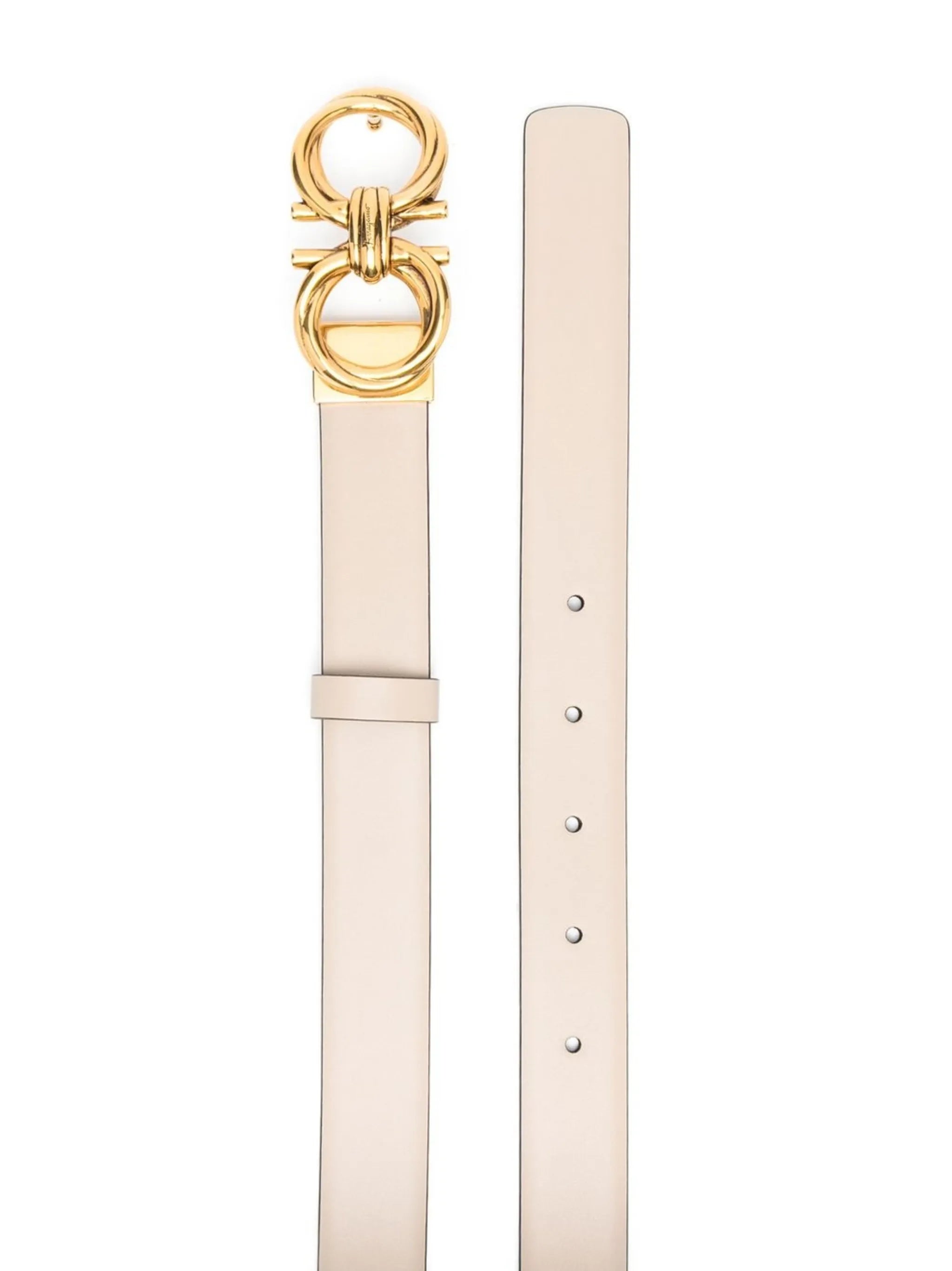 Donna Gancini-buckle leather belt
