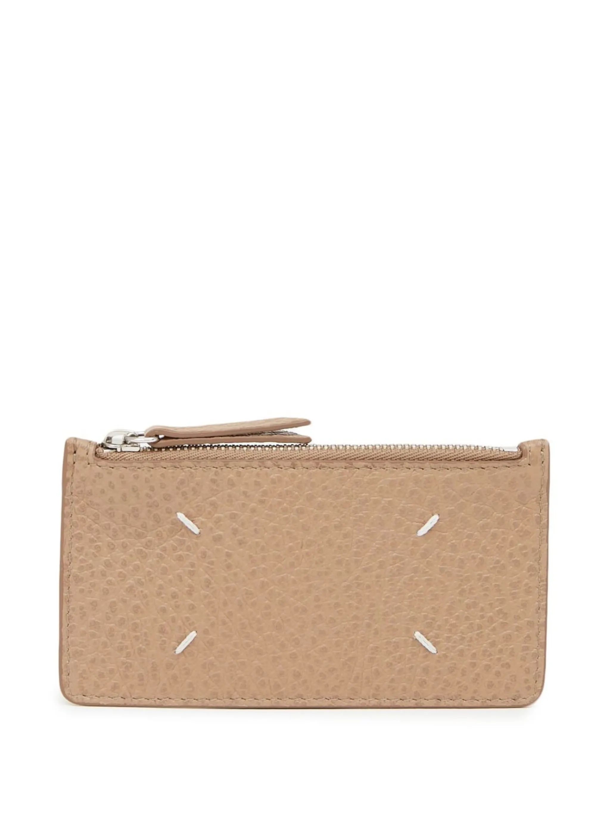 four-stitch leather card holder