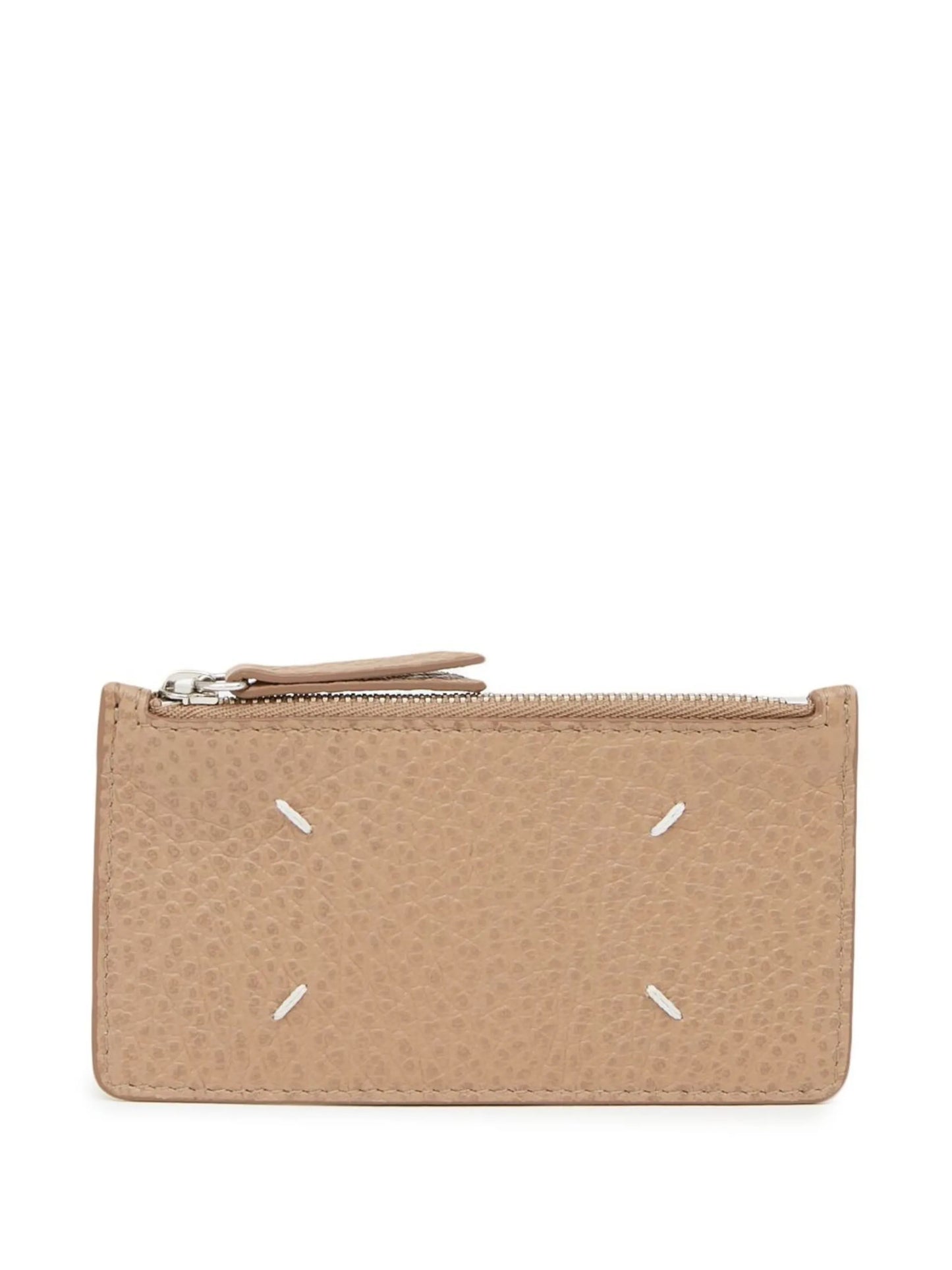 four-stitch leather card holder